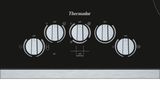 Knob Control Electric Cooktop 36'' Black, surface mount with frame CEM366TB CEM366TB-2