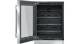 Freedom® Built in refrigerator with glass door 24'' Professional acier inox T24UR910LS T24UR910LS-2