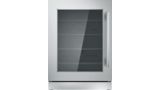 Freedom® Glass Door Refrigeration 24'' Professional Stainless steel T24UR910LS T24UR910LS-1