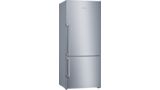 Alttan Donduruculu Buzdolabı 186 x 75 cm Kolay temizlenebilir Inox BD3076I3DN BD3076I3DN-1