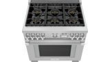 Gas Professional Range 36'' Pro Grand® Commercial Depth Stainless Steel PRG366WG PRG366WG-3