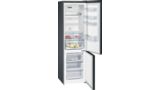 iQ300 Free-standing fridge-freezer with freezer at bottom 203 x 60 cm Black stainless steel KG39NXB35G KG39NXB35G-2