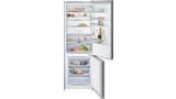 N 70 Réfrigérateur-congélateur pose libre avec compartiment congélation en bas 203 x 70 cm Noir KG7493B40 KG7493B40-2