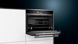 iQ700 Compacte oven met magnetron en added steam 60 x 45 cm Zwart CN878G4B6 CN878G4B6-5