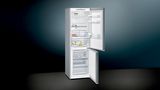 iQ300 free-standing fridge-freezer with freezer at bottom 186 x 60 cm Inox-easyclean KG36NVI36K KG36NVI36K-2