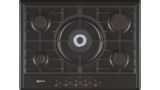 Extra wide gas hob Black T25S56S0 T25S56S0-1