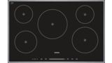 Vitrokeramische kookplaat - inductie - 80 cm Design inox kader EH845MM11E EH845MM11E-1