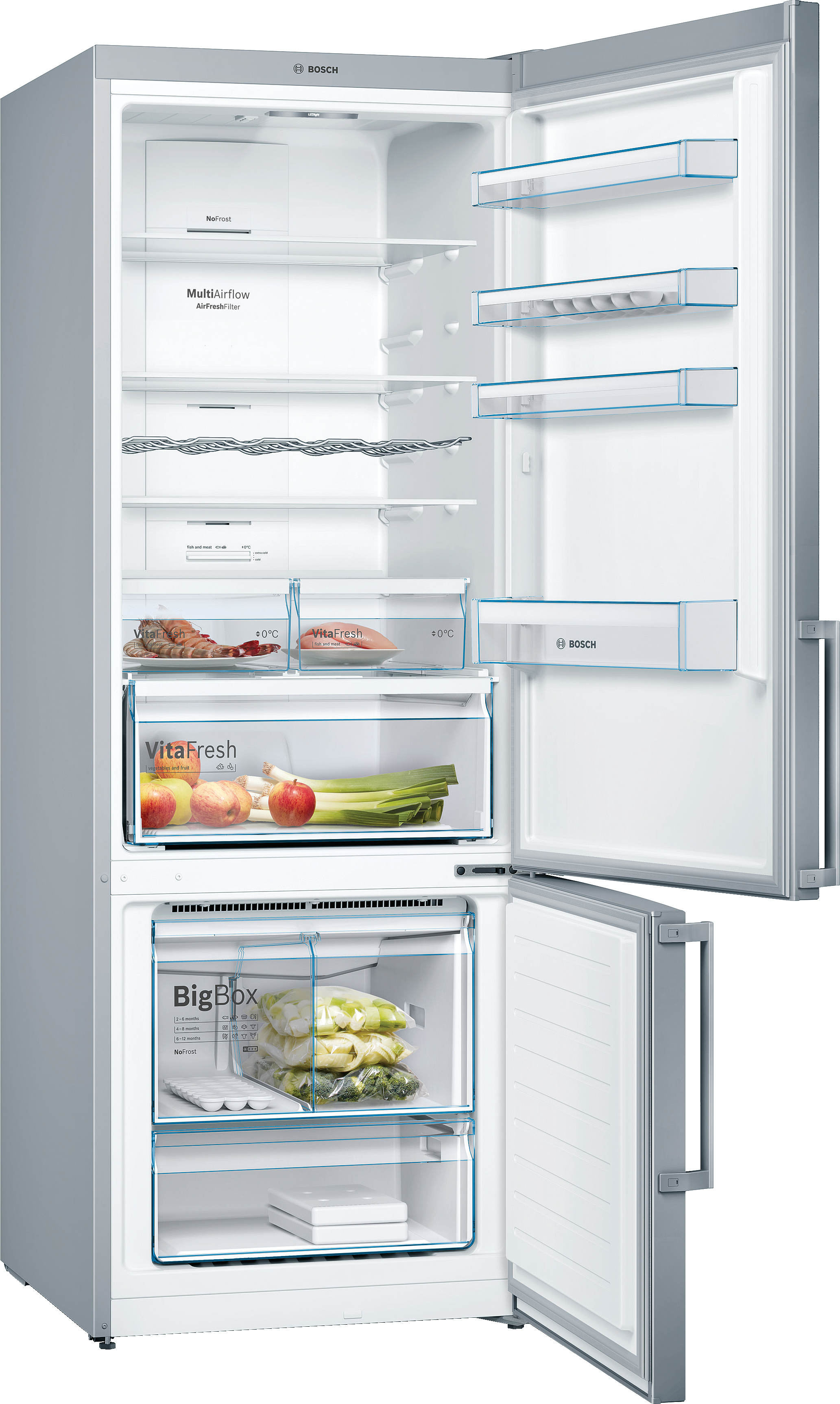 KGN56XI4MO Freestanding Refrigerator with Bottom Freezer | BOSCH MY