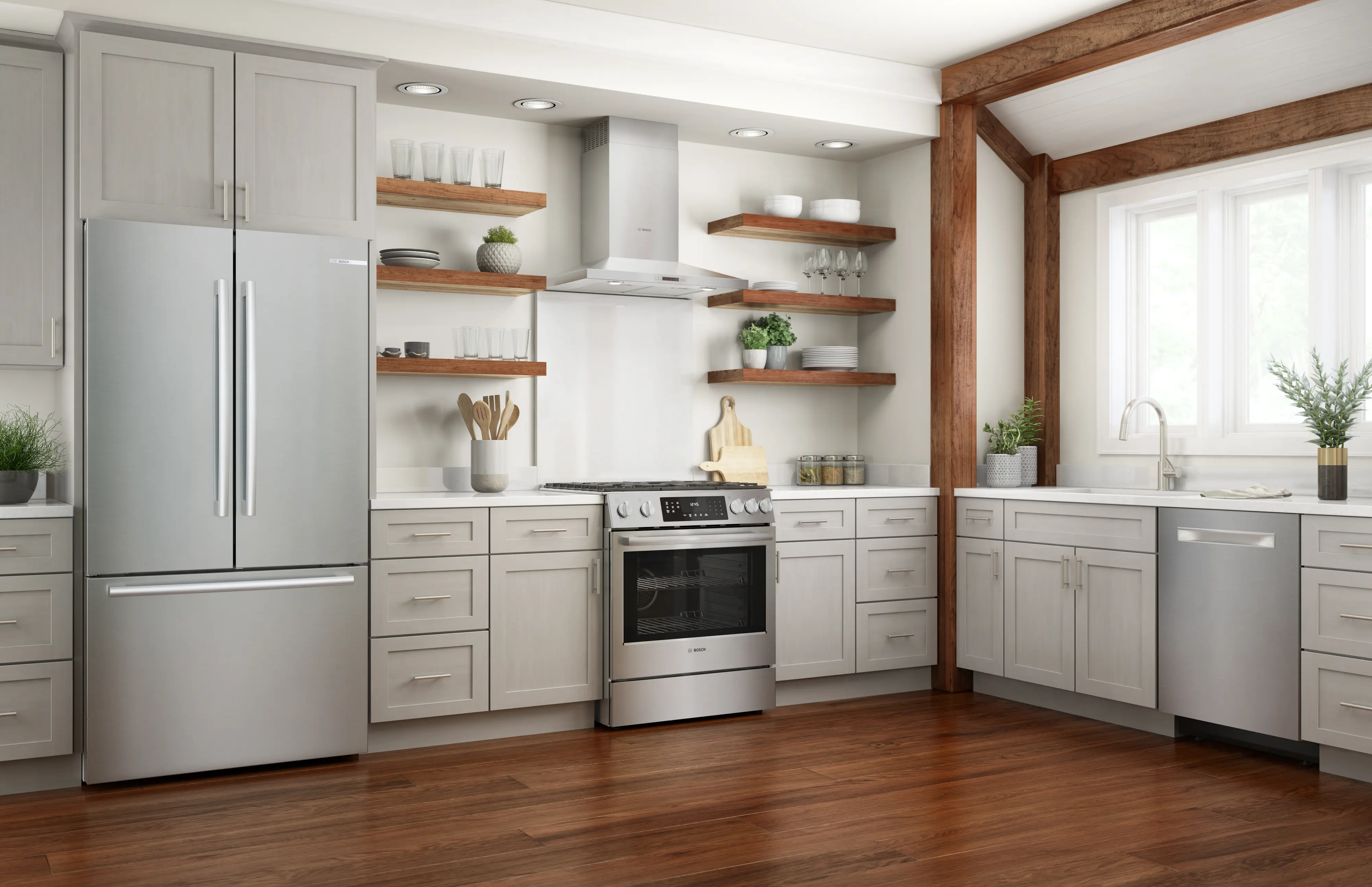 Bosch Range Bosch Hgi8056uc Bosch HGI8056UC 30 Inch Slide-In Gas