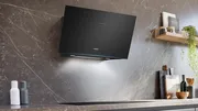 Siemens LC91KLT65 iQ700 Wall-Mounted Cooker Hood 90 cm clear glass black printed, Black - View 15