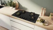 Bosch PPH9O6F20I Series 6 Gas hob 90 cm Tempered glass, Black - View 3
