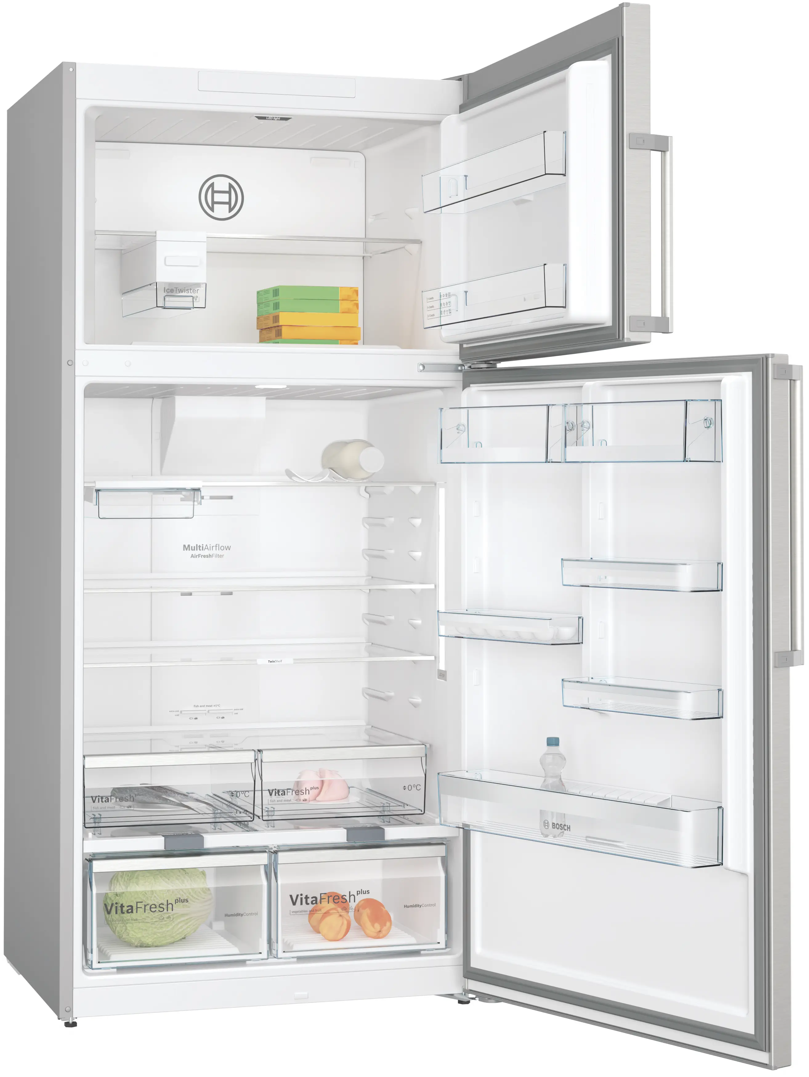KDN86AI31M free-standing fridge-freezer with freezer at top | BOSCH AE