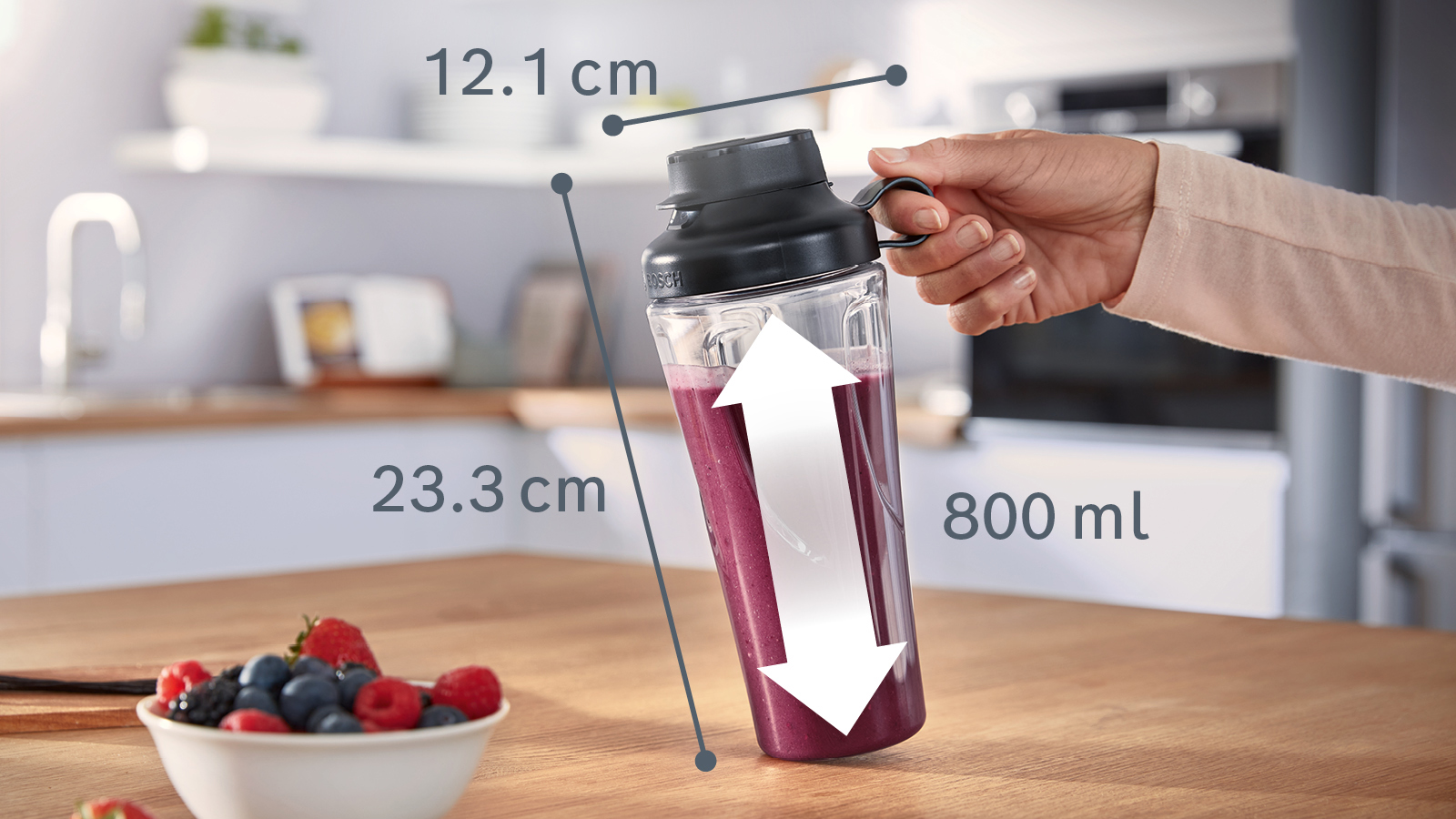 17006673 To-go Flasche für VitaPower Serie 4 and Serie 2; 650ml 
