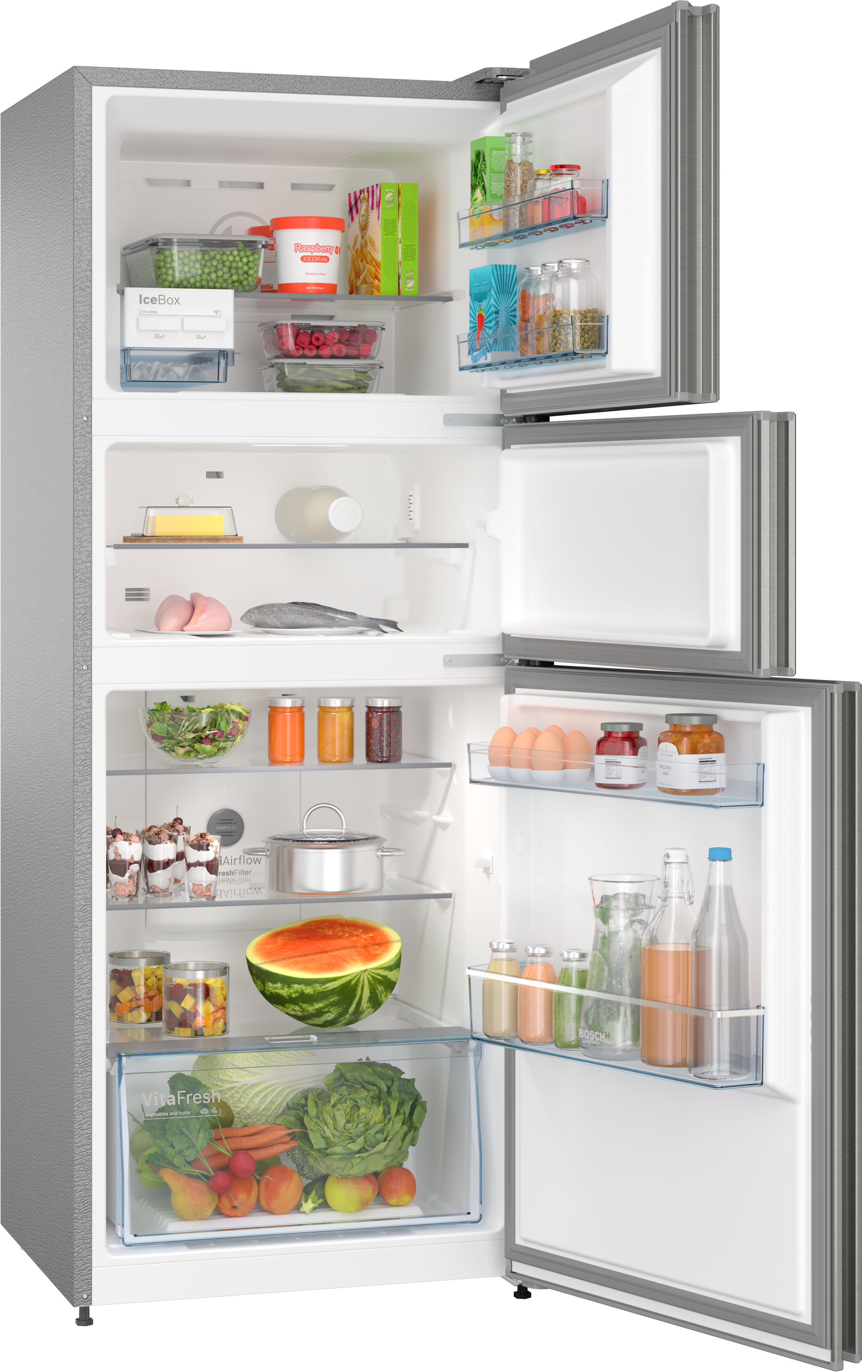 CMC33S05NI free-standing fridge-freezer with freezer at top