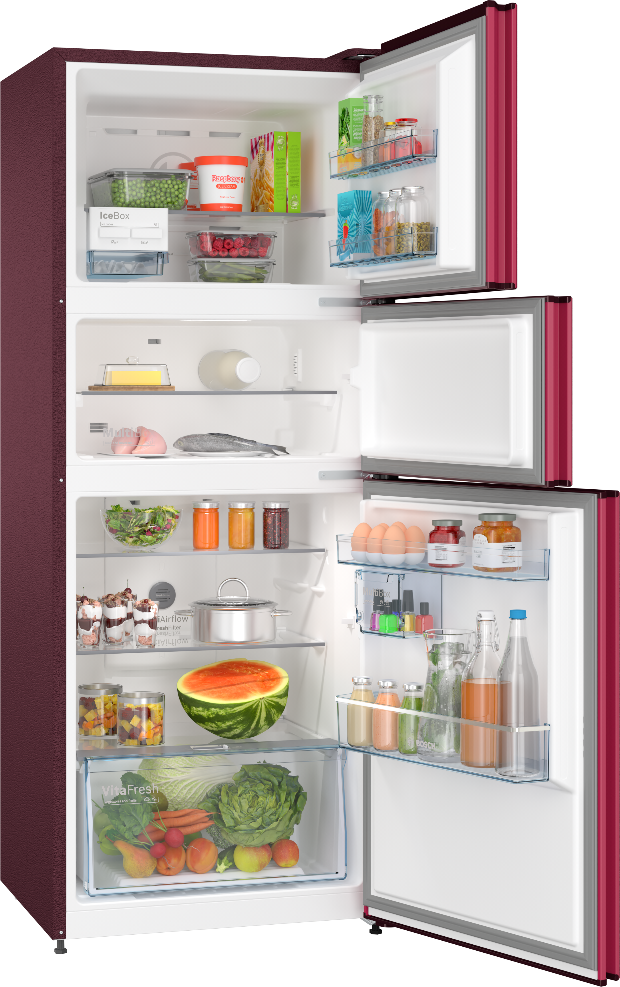 【RT-179227】① CMC33WT5NI free-standing fridge-freezer with freezer at top