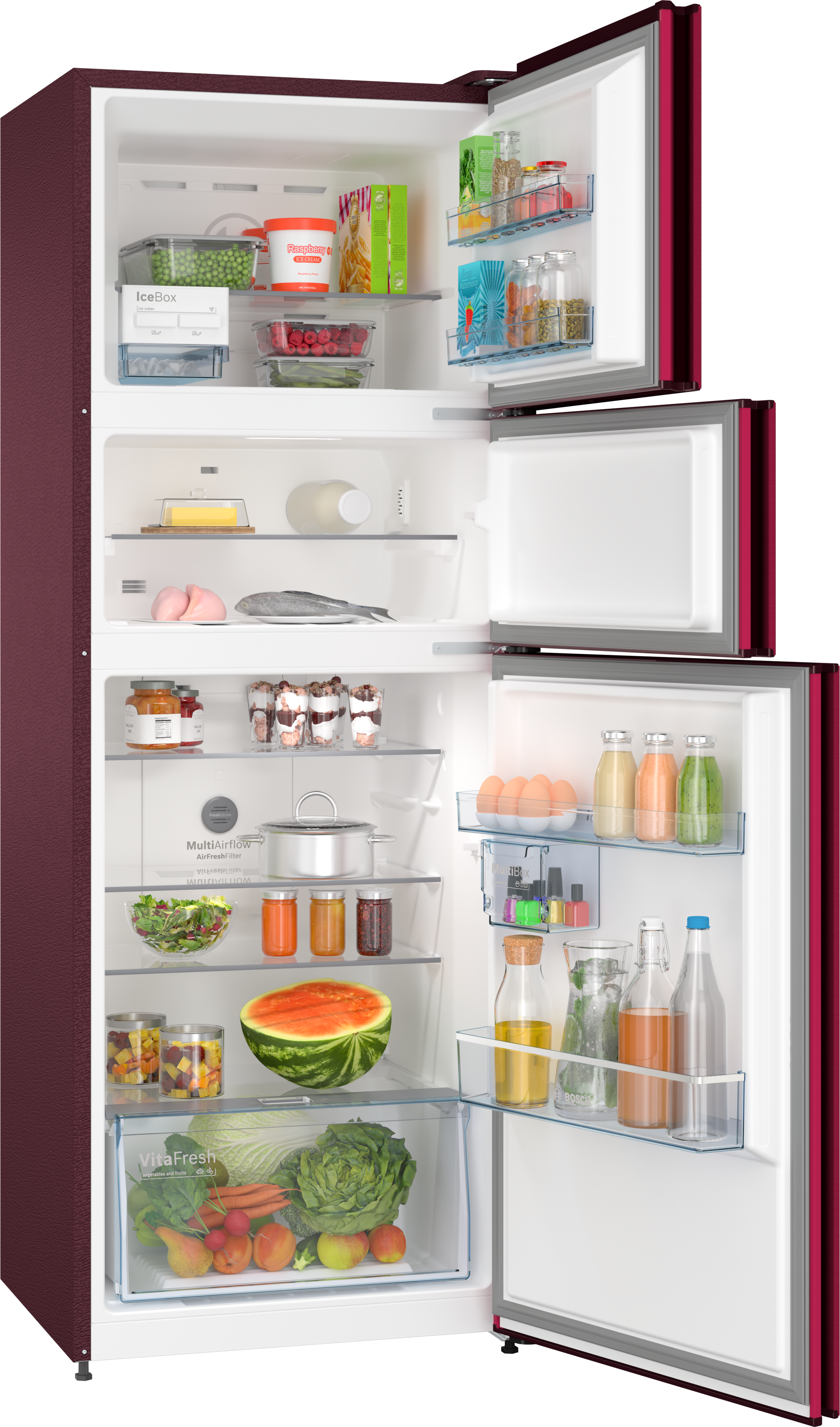 CMC36WT5NI free-standing fridge-freezer with freezer at top