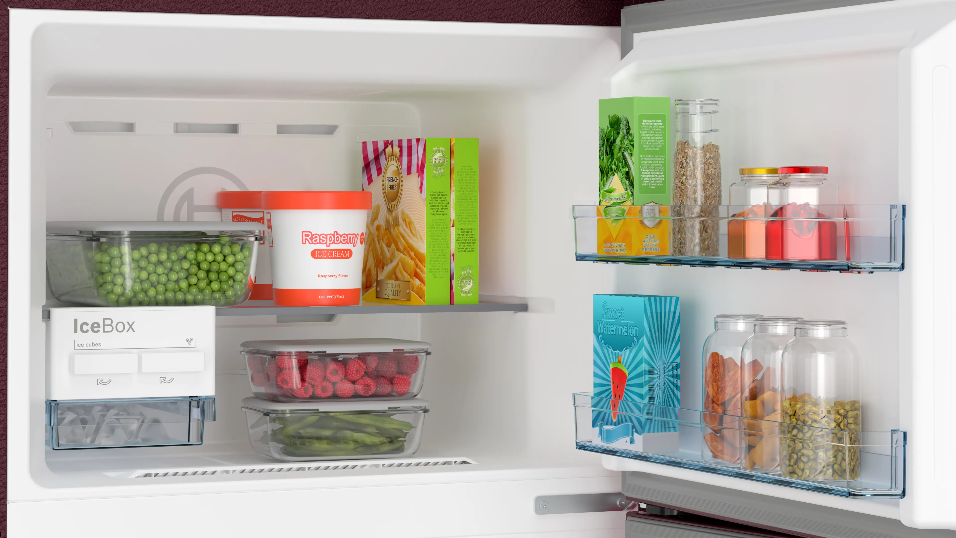 CMC33WT5NI free-standing fridge-freezer with freezer at top