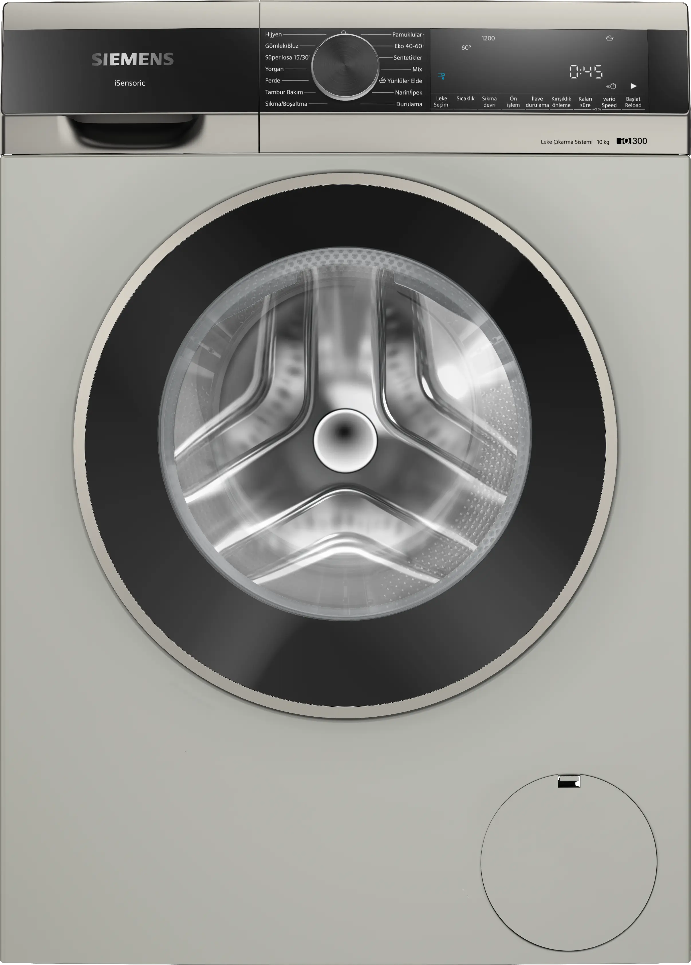 Siemens WG52A20XTR iQ300 Çamaşır Makinesi 10 kg maks. 1200 dev./dak., Gümüş