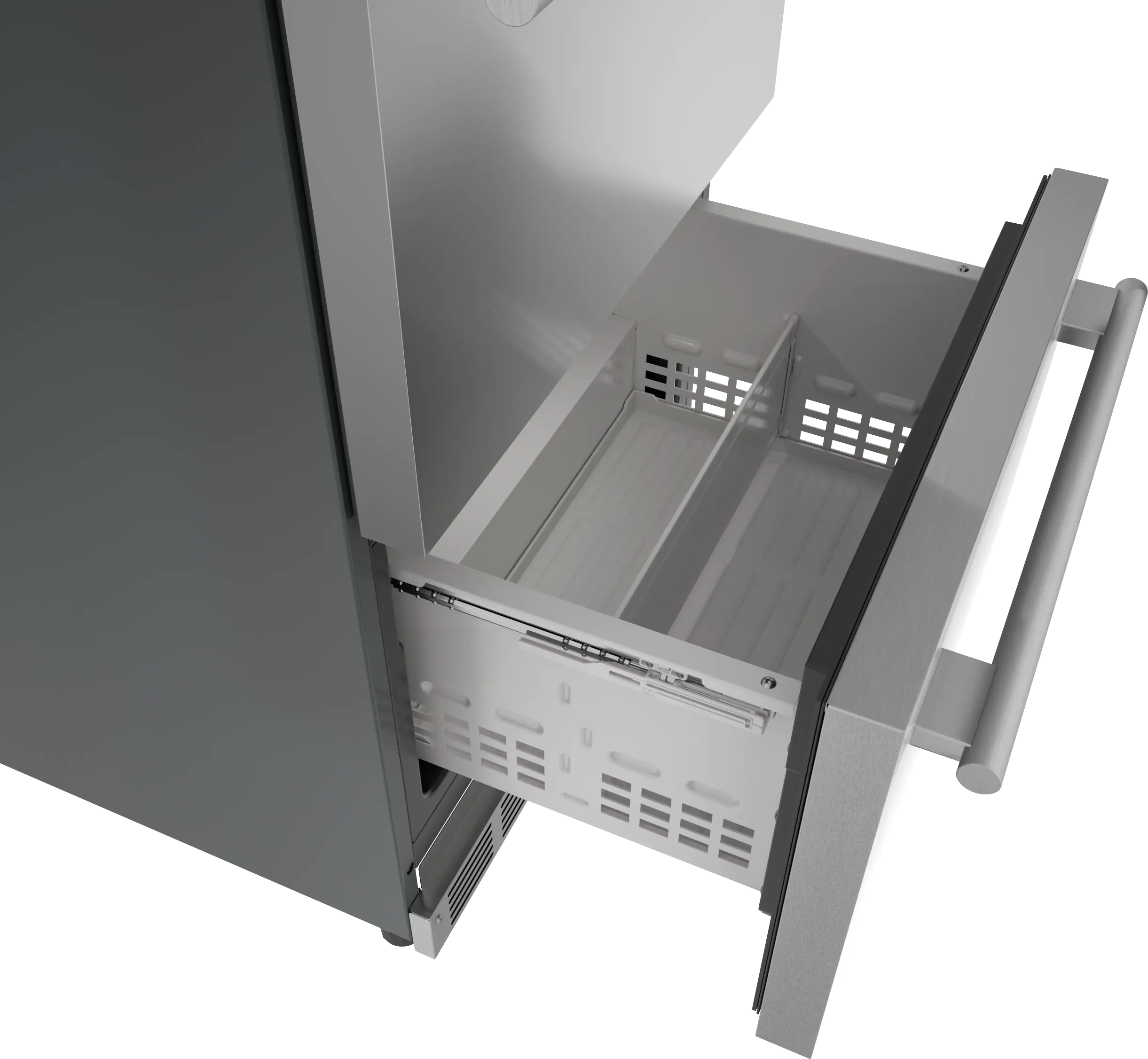 送料無料 日本 Under T24UR915DS Counter Refrigerator Drawer Double カットソー(長袖+七分)