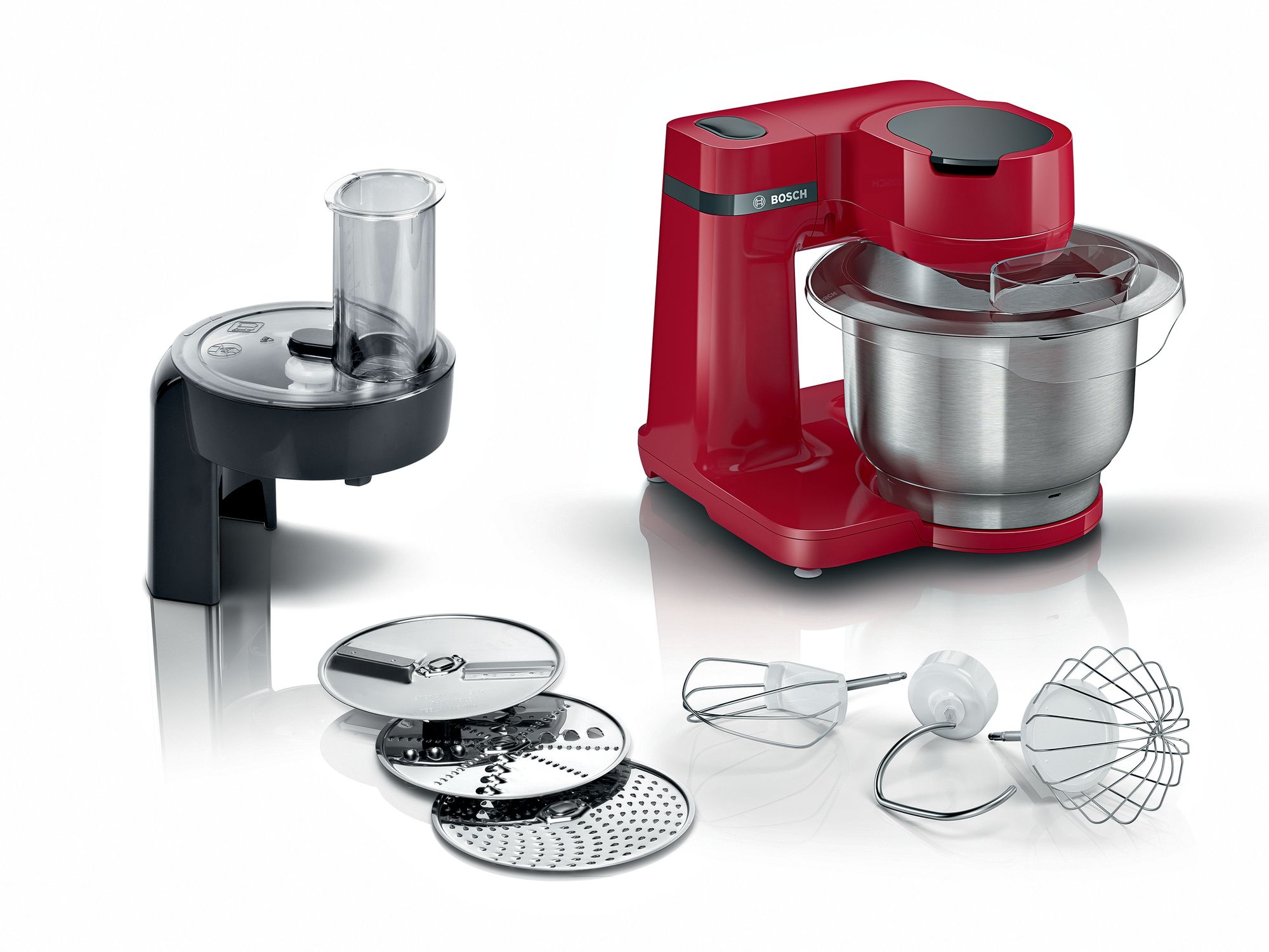 Bosch Serie 2 Robot de cocina MUM 700 W Rojo, Rojo MUMS2ER01