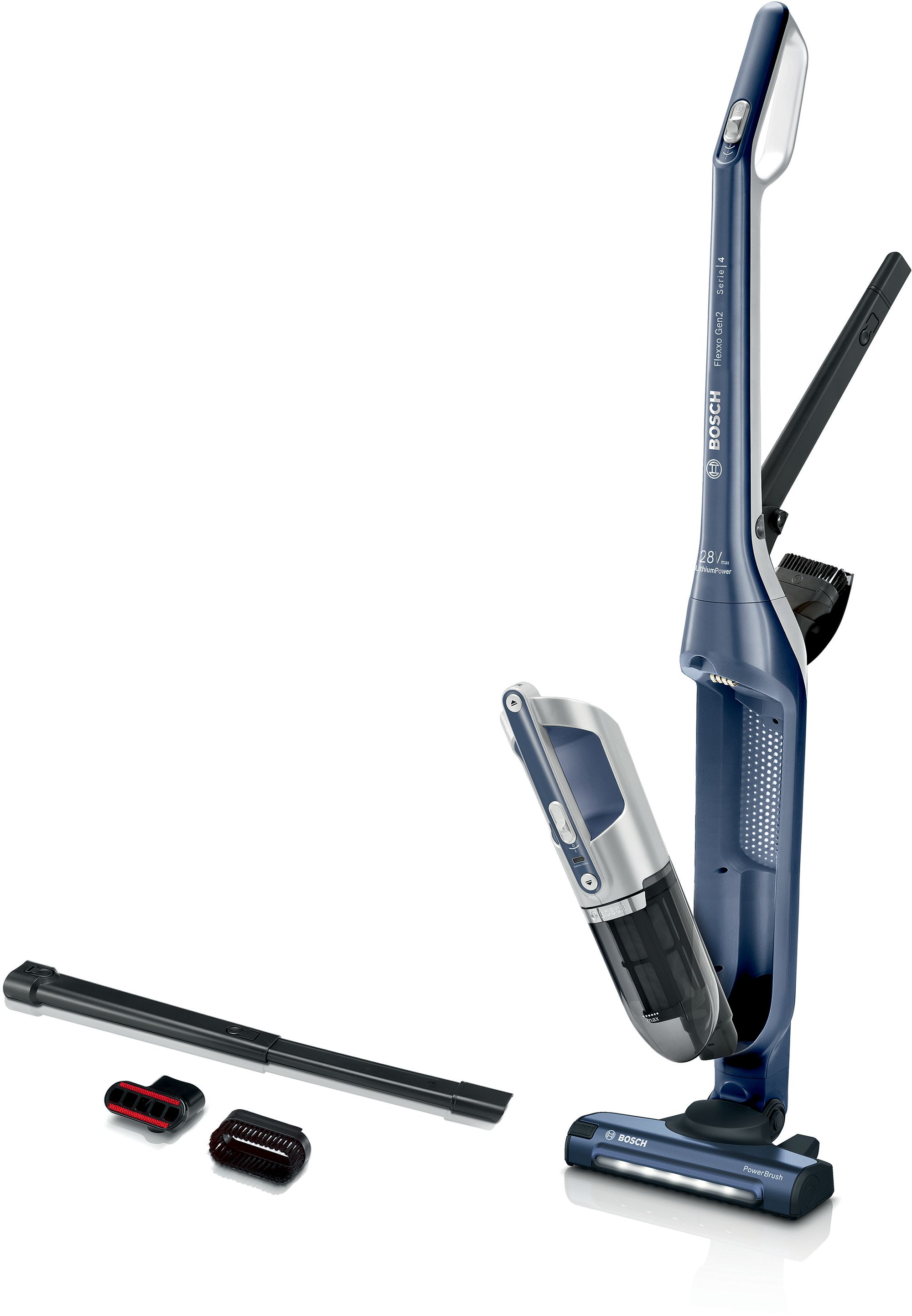 Bosch Serie 4 Aspiradora sin cable Flexxo Gen2 28Vmax Azul BCH3K2851