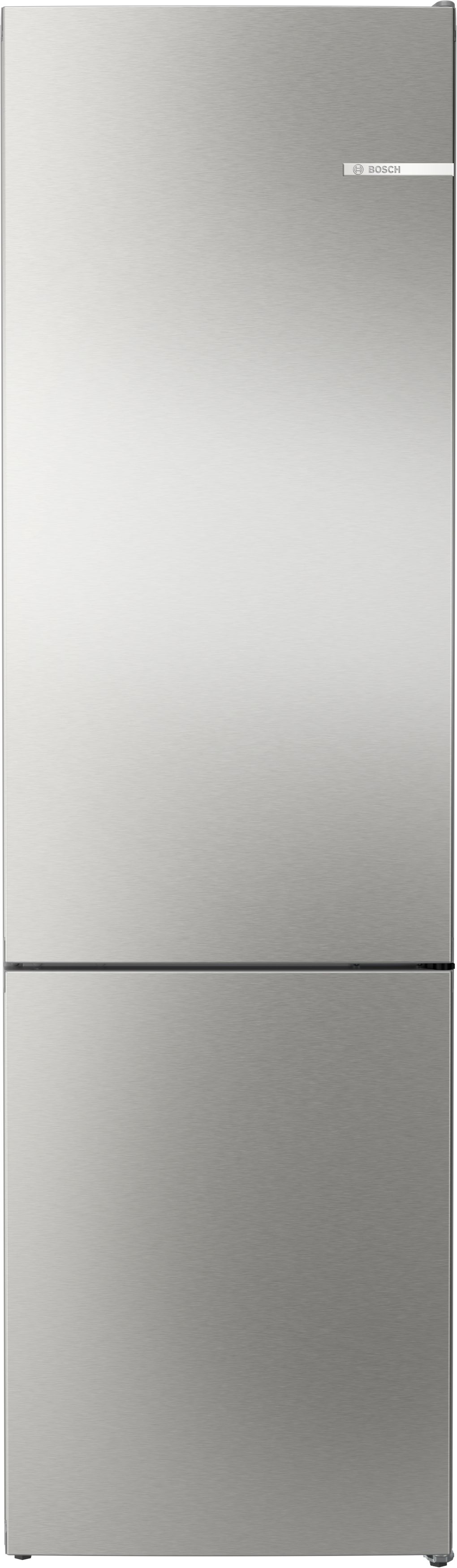 Bosch Serie 4 Frigorífico combinado de libre instalación 203 x 60 cm Acero antihuellas, Total NoFrost KGN392ICF