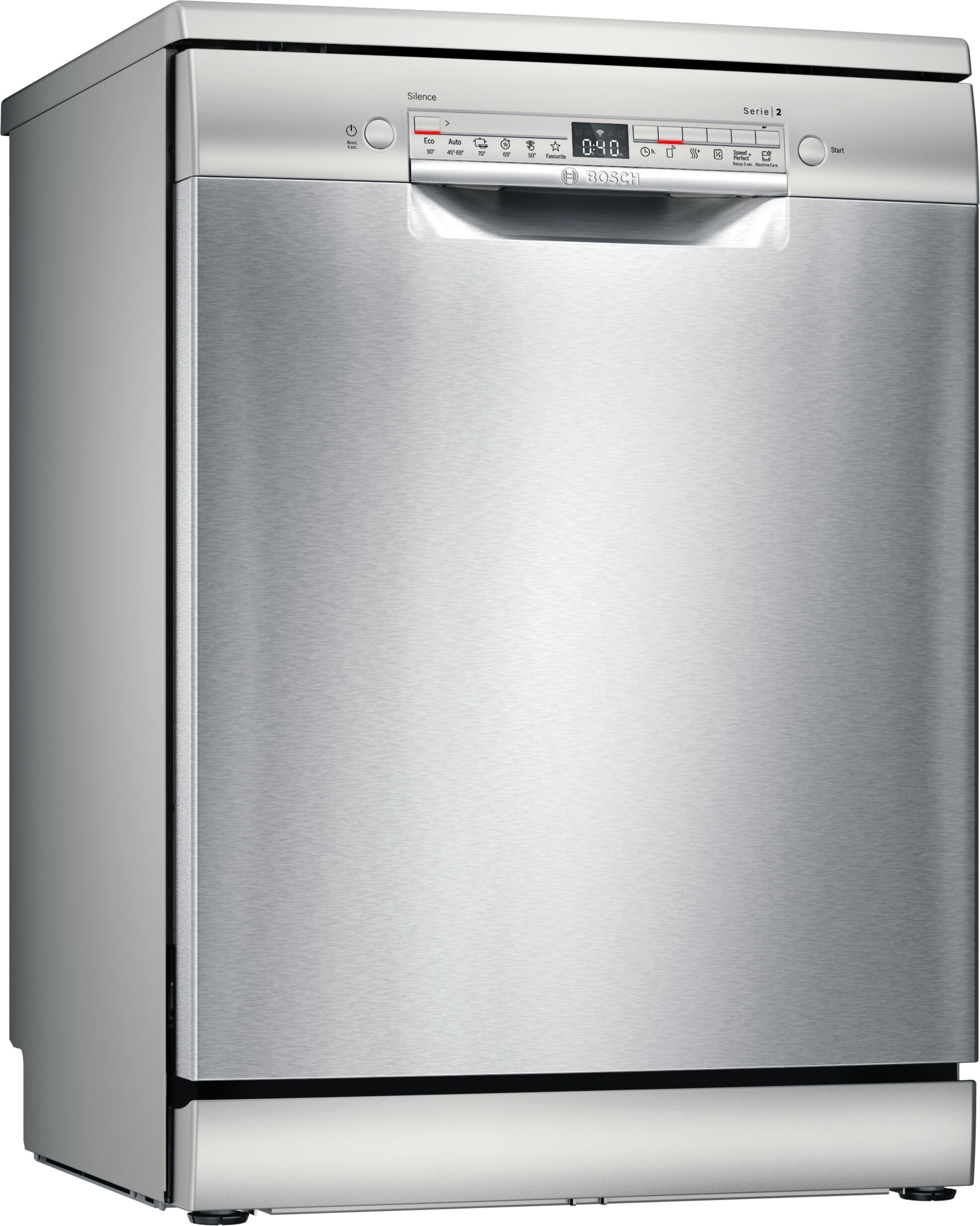 Bosch Serie 2 Lavavajillas de libre instalación 60 cm Acero antihuellas SMS2HKI03E
