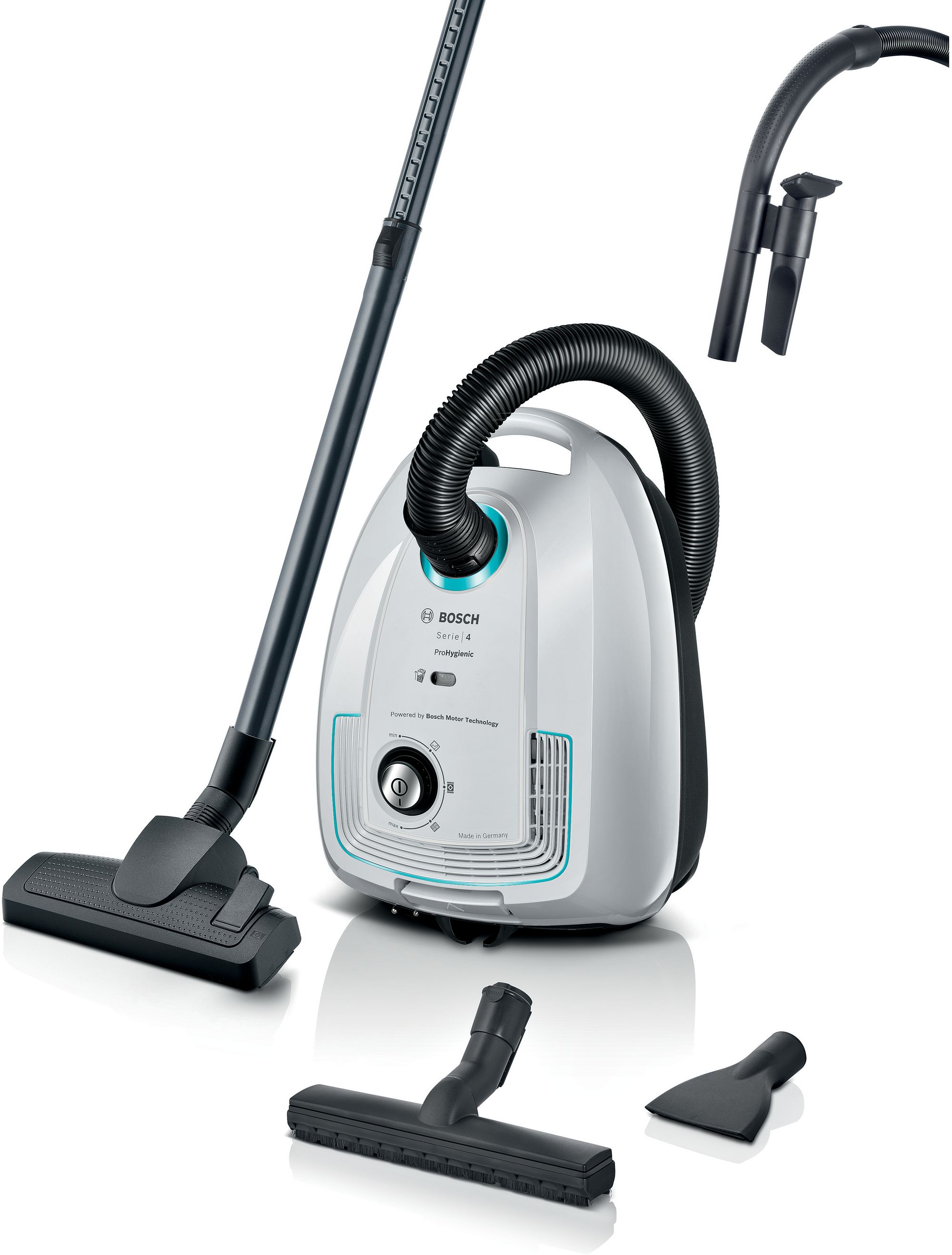 Bosch Serie 4 Aspirador con bolsa Blanco BGB38HYG1