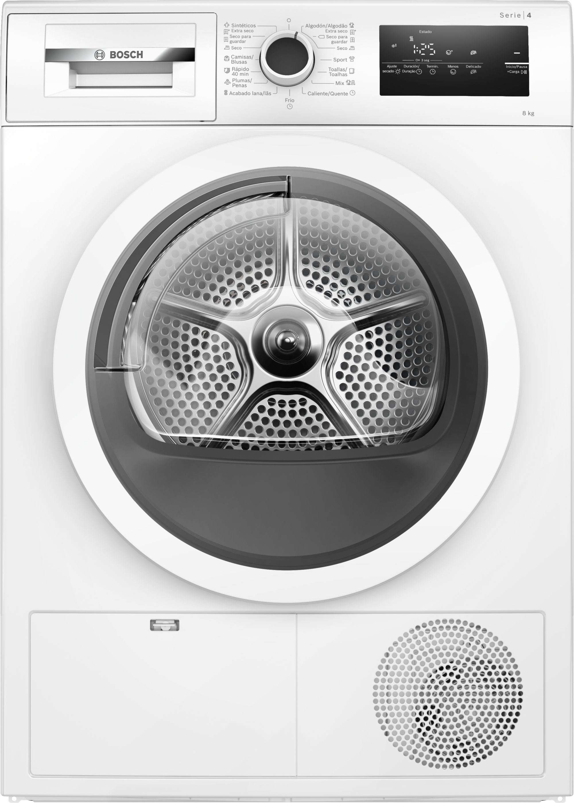 Bosch Serie 4 Secadora con bomba de calor 8 kg WTR85V92ES