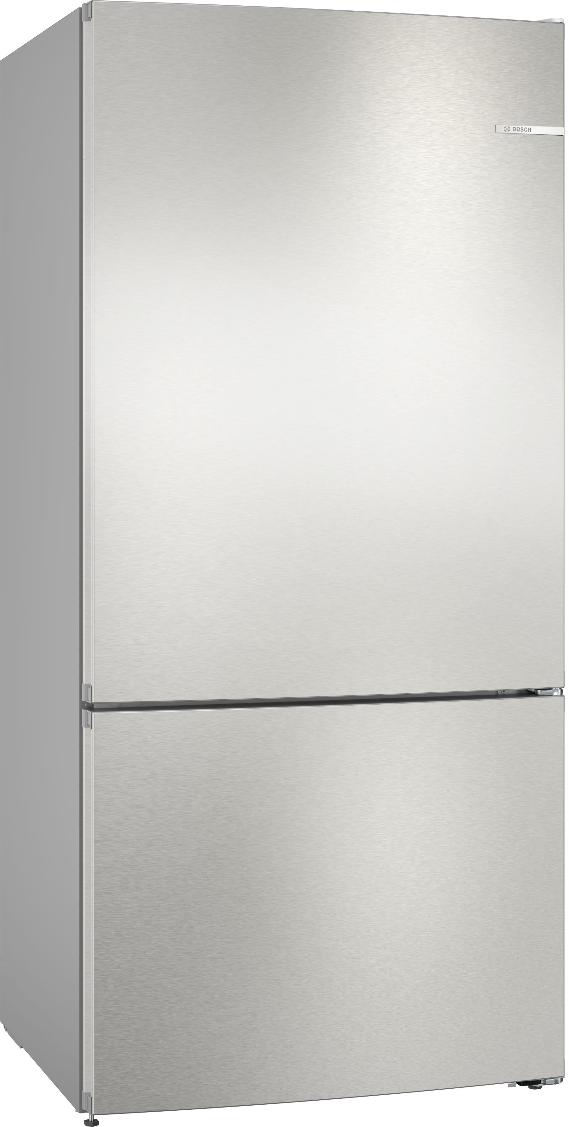 Bosch Serie 4 Frigorífico combinado de libre instalación 186 x 86 cm Acero cepillado antihuellas KGN86VIEA