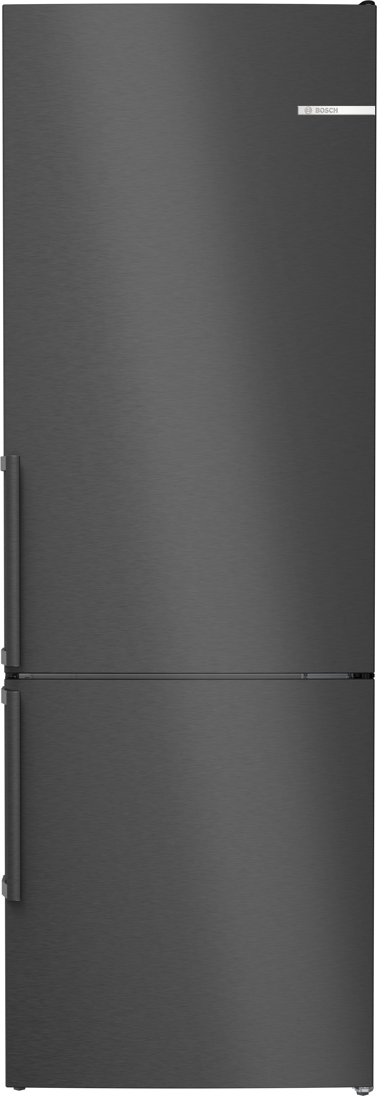 Bosch Serie 4 Frigorífico combinado de libre instalación 203 x 70 cm BlackInox KGN49OXBT