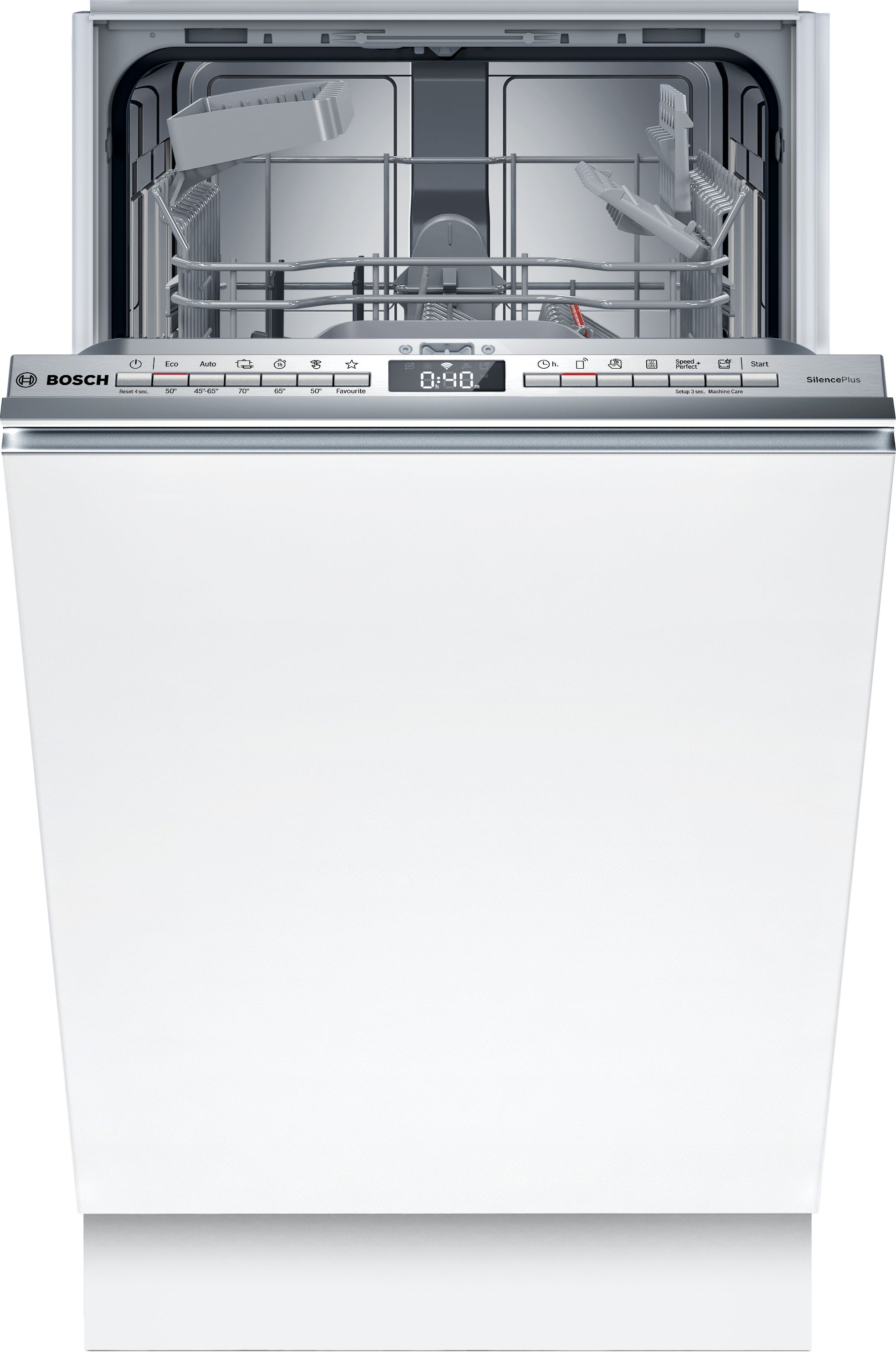 Bosch Serie 4 Lavavajillas totalmente integrable 45 cm Puerta deslizante SPH4EKX24E