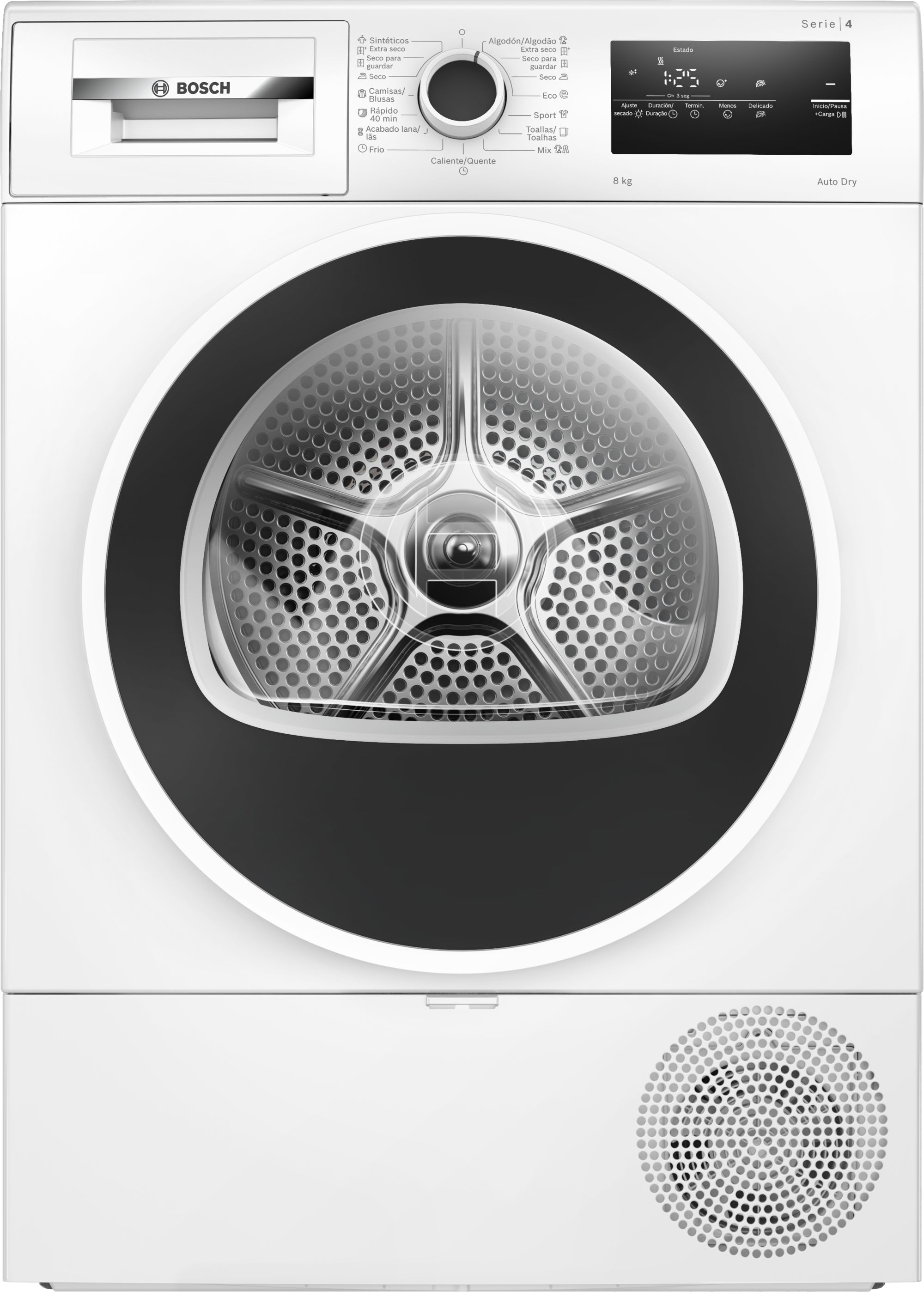 Bosch Serie 4 Secadora con bomba de calor 8 kg WTR85V00ES