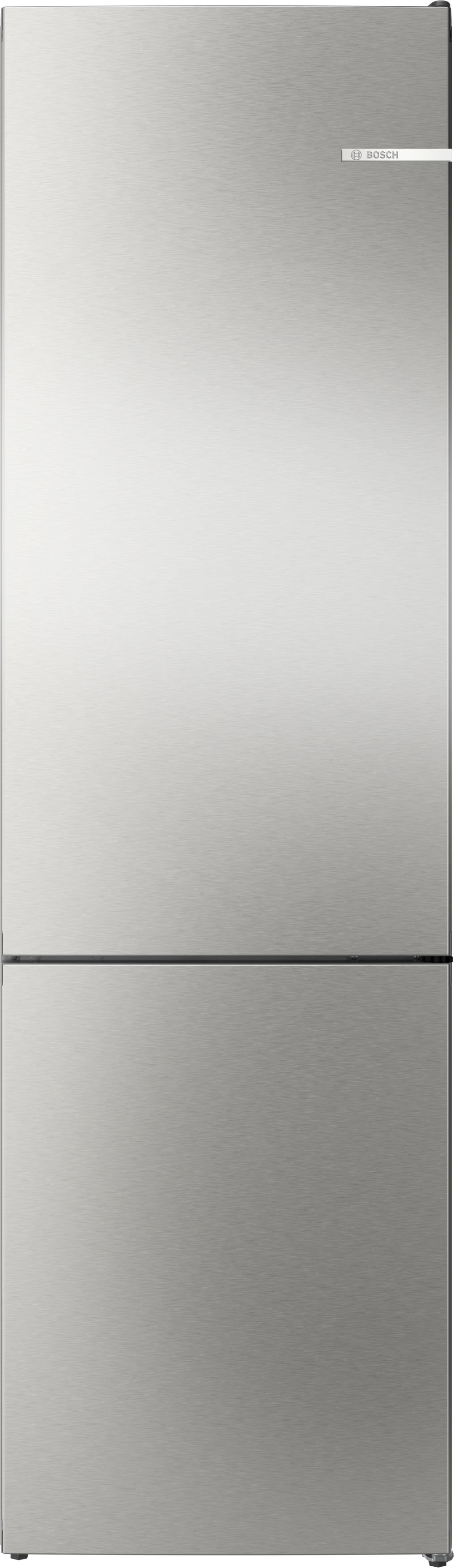 Bosch Serie 4 Frigorífico combinado de libre instalación 203 x 60 cm Acero antihuellas, Total NoFrost KGN392I1F
