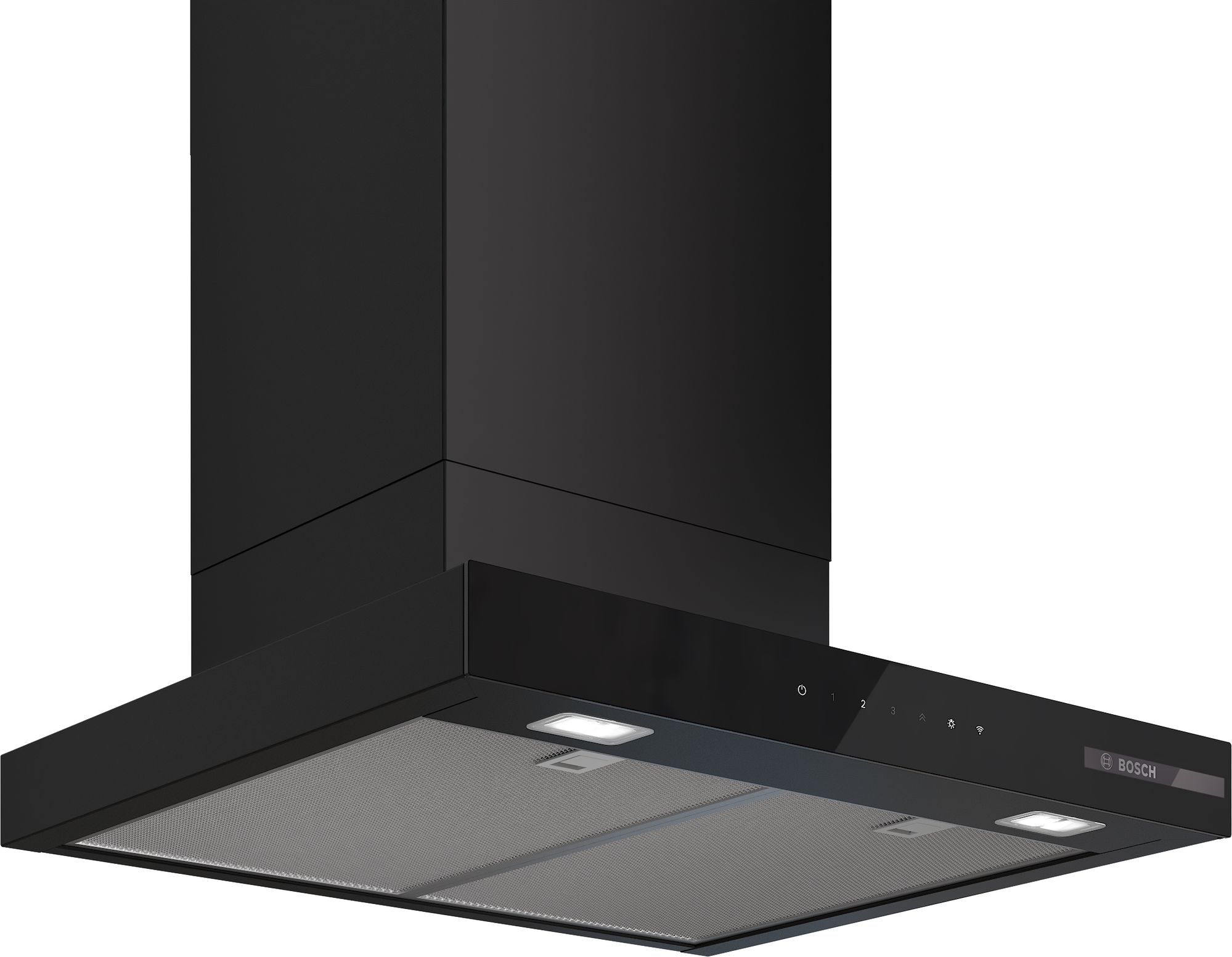 Bosch Serie 6 Campana decorativa de pared 60 cm Negro mate DWB67DN60