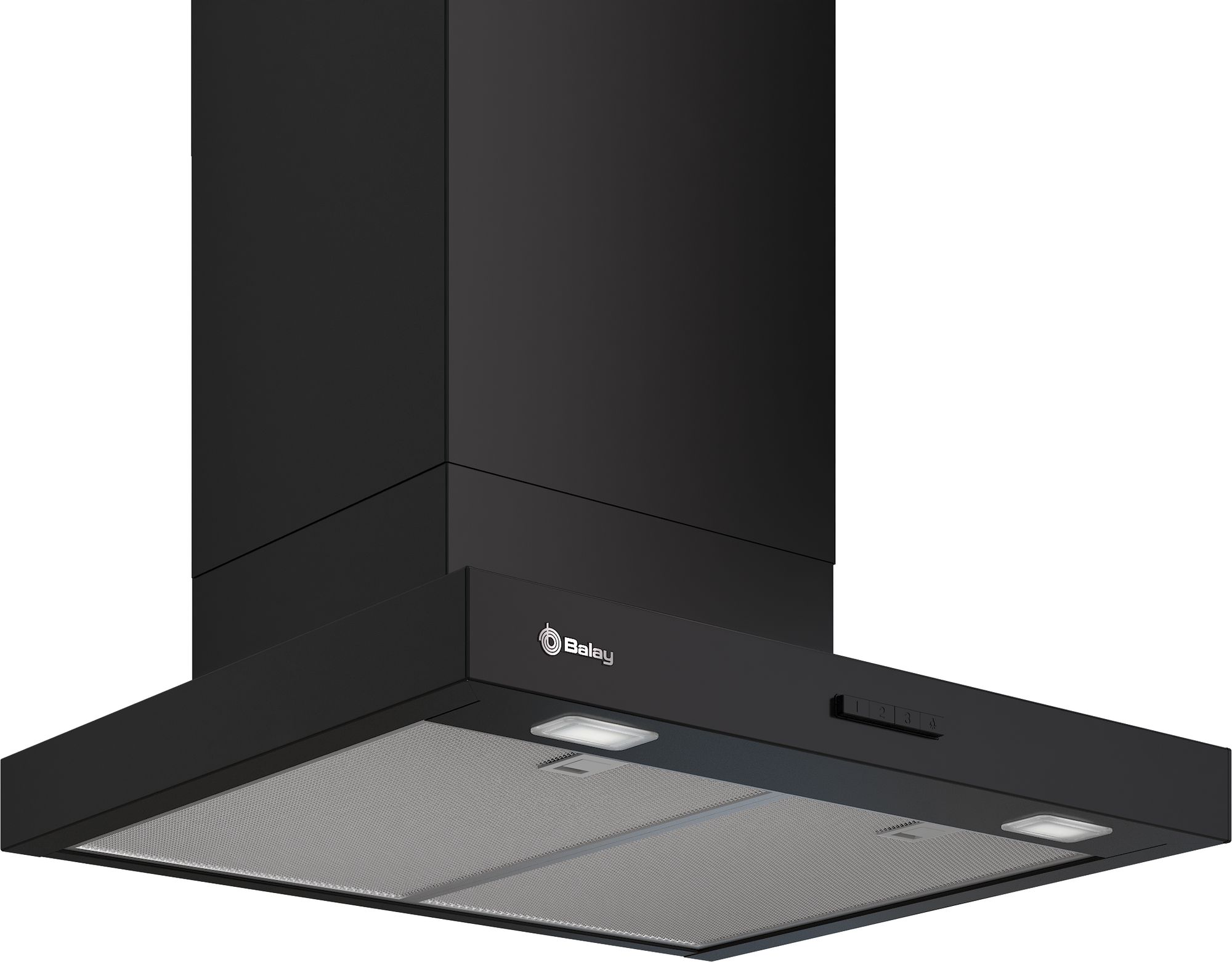 BalayCampana decorativa de pared box 60 cm Negro mate 3BC864MM
