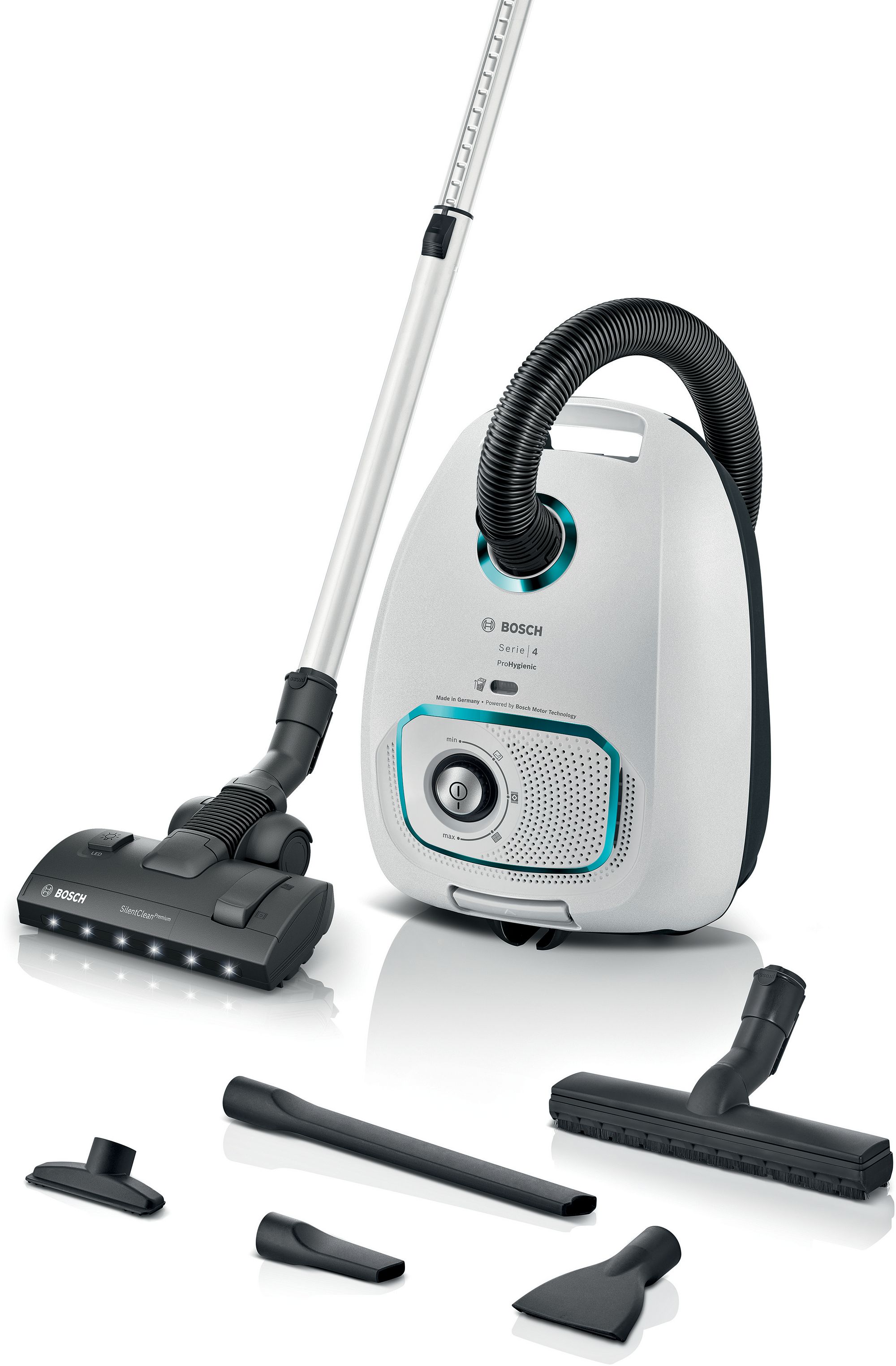 Bosch Serie 4 Aspirador con bolsa ProHygienic Blanco BGL41HYG0L