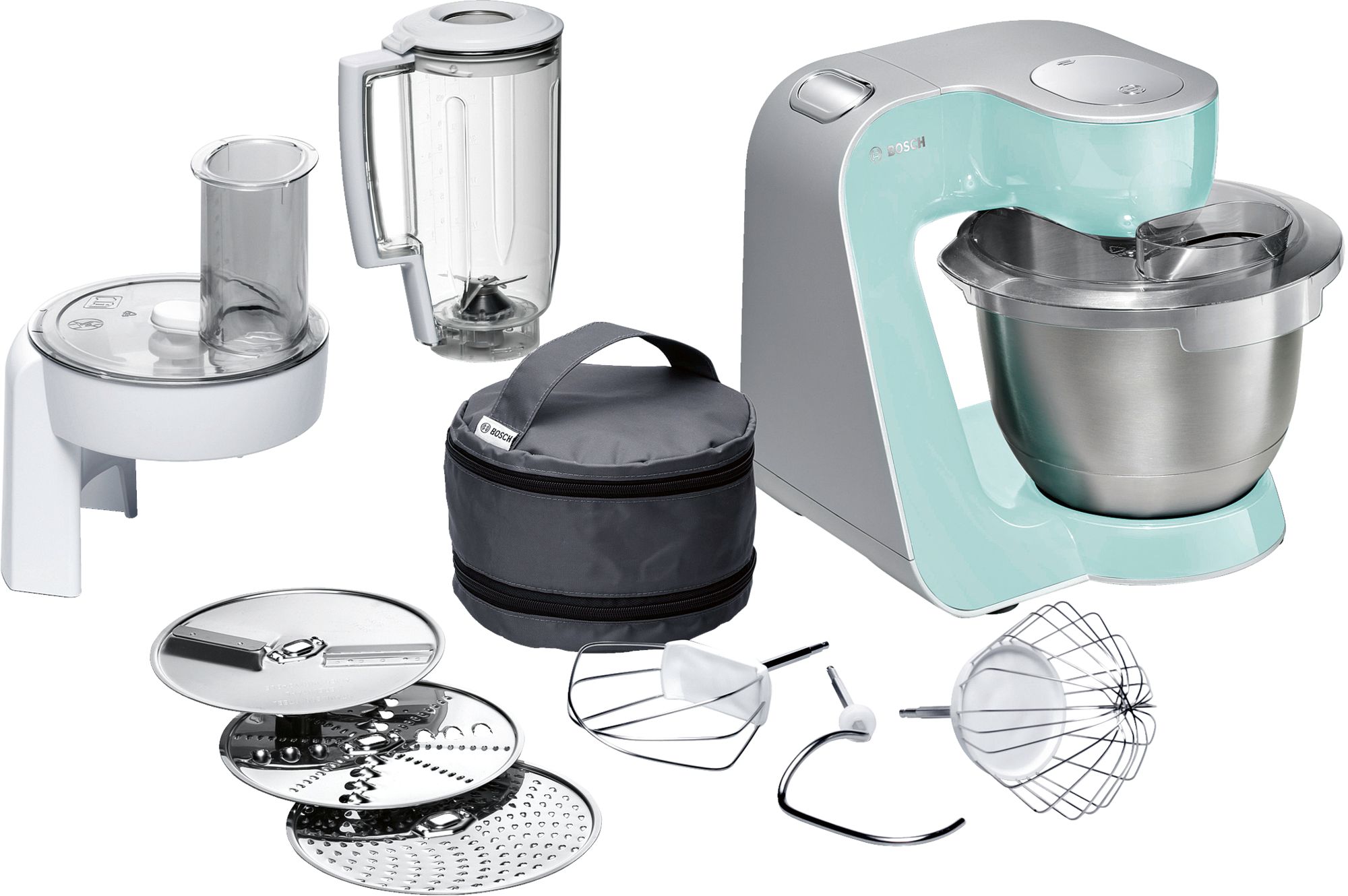 Bosch Robot de cocina MUM5 1000 W Turquesa, Plateado MUM58020