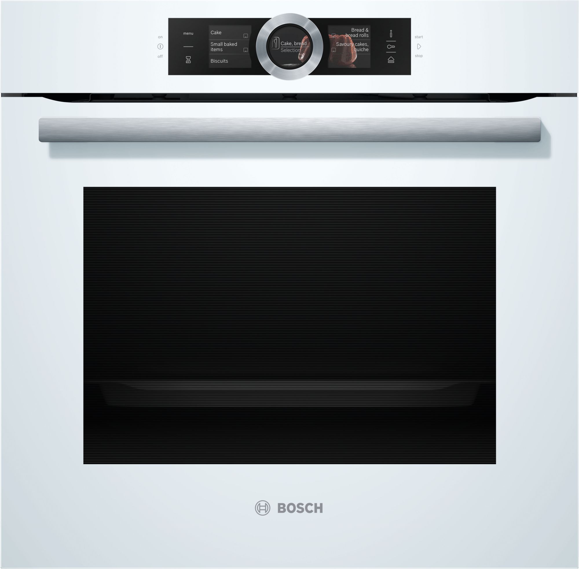 Bosch Serie 8 Horno con vapor 60 x 60 cm Blanco HSG636BW1