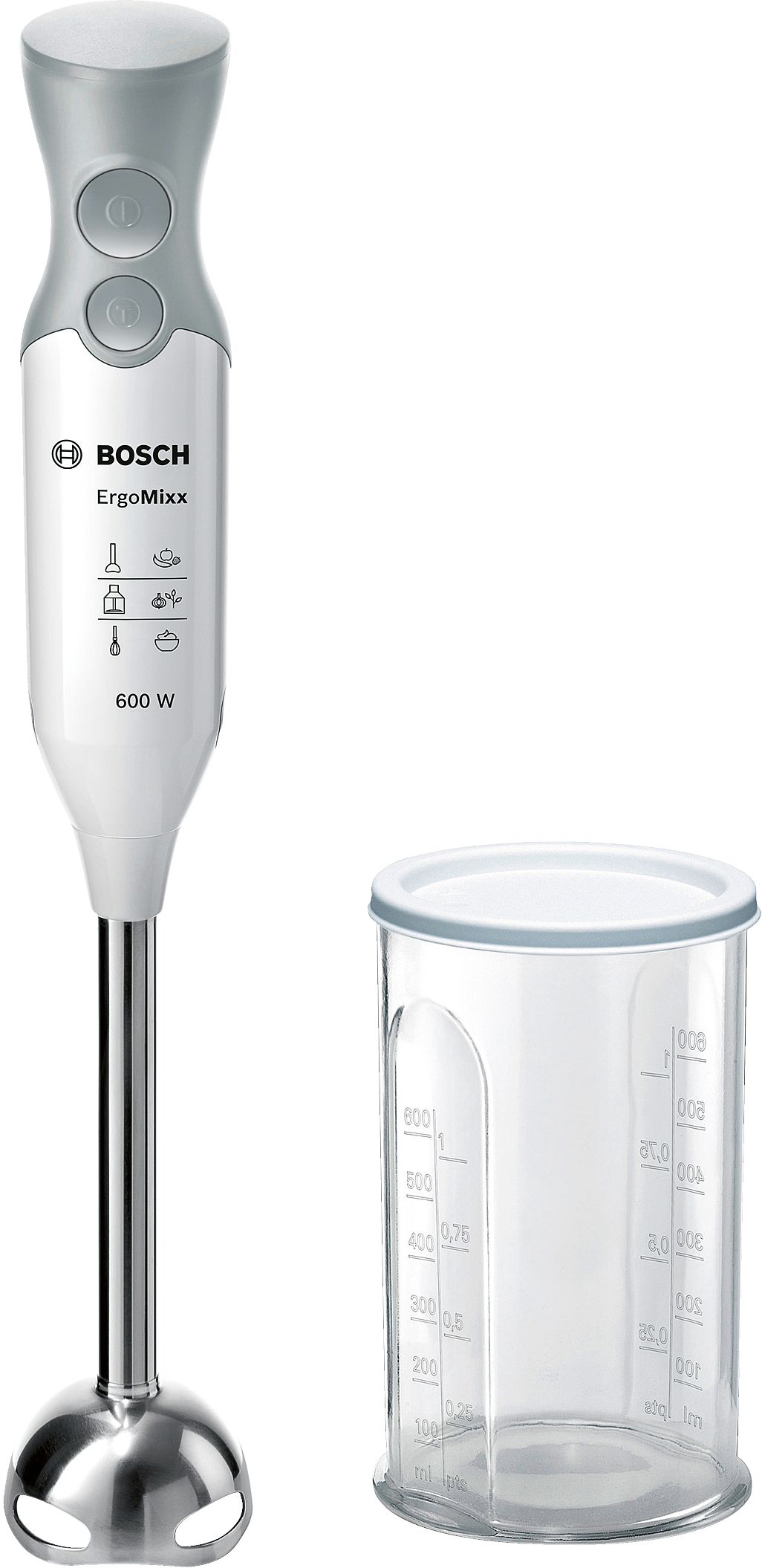 Bosch Batidora de mano ErgoMixx 600 W Blanco, MSM66110