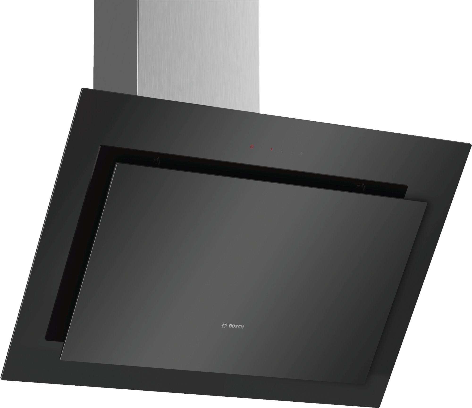 Bosch Serie 4 Campana decorativa de pared 80 cm Cristal negro DWK87CM60