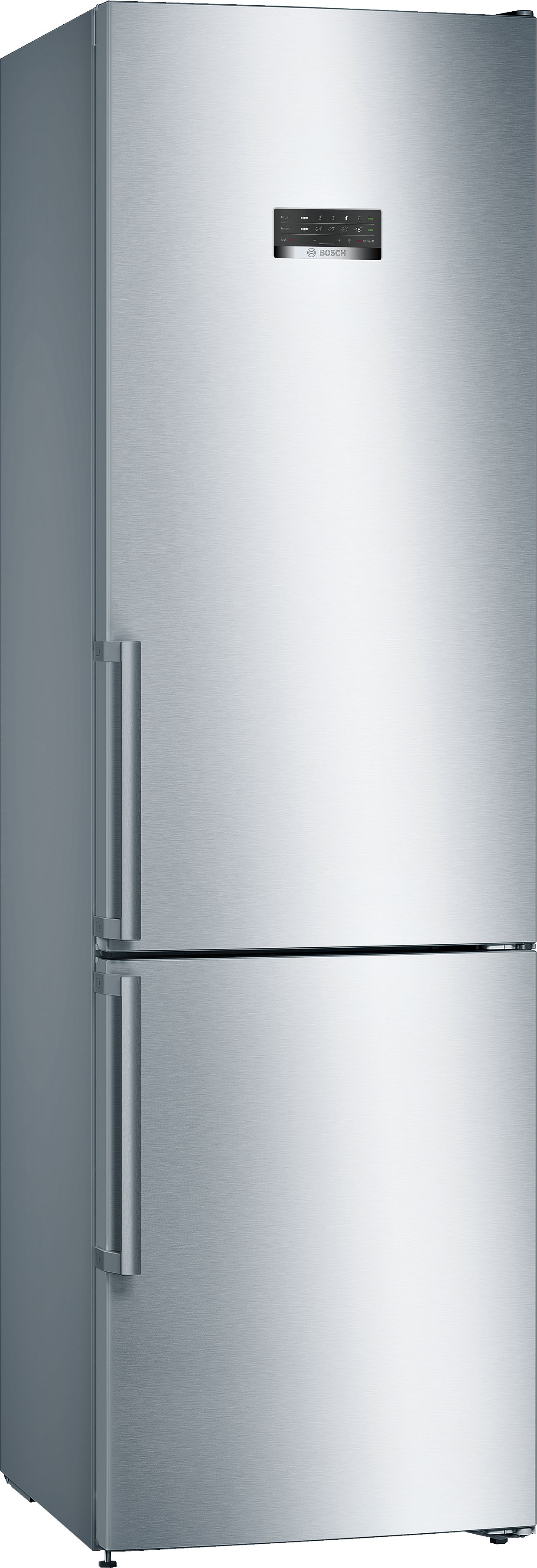Bosch Serie 4 Frigorífico combinado de libre instalación 203 x 60 cm Acero inoxidable antihuellas KGN39XIEP