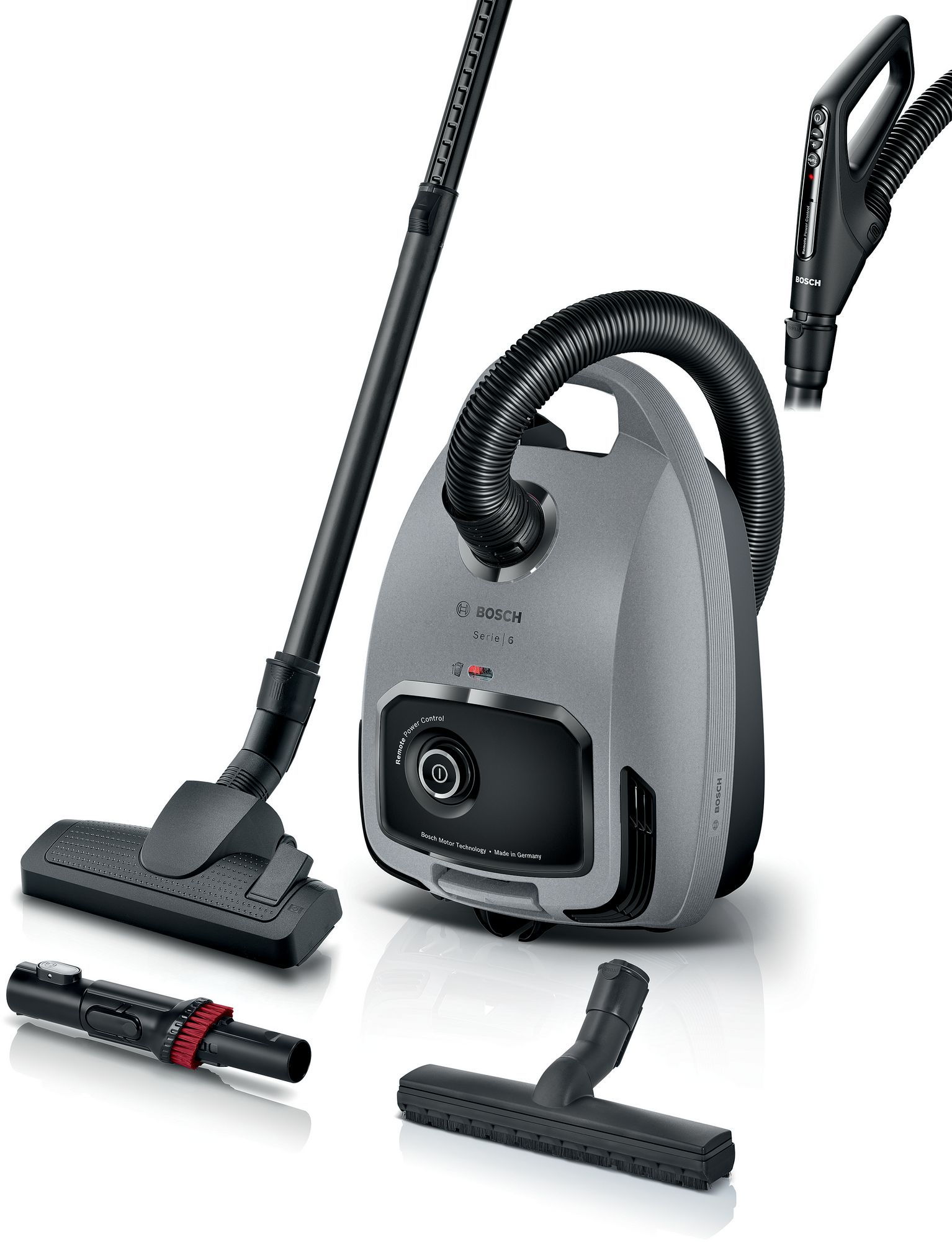 Bosch Dammsugare med påse Grå BGB6X330 Serie 6