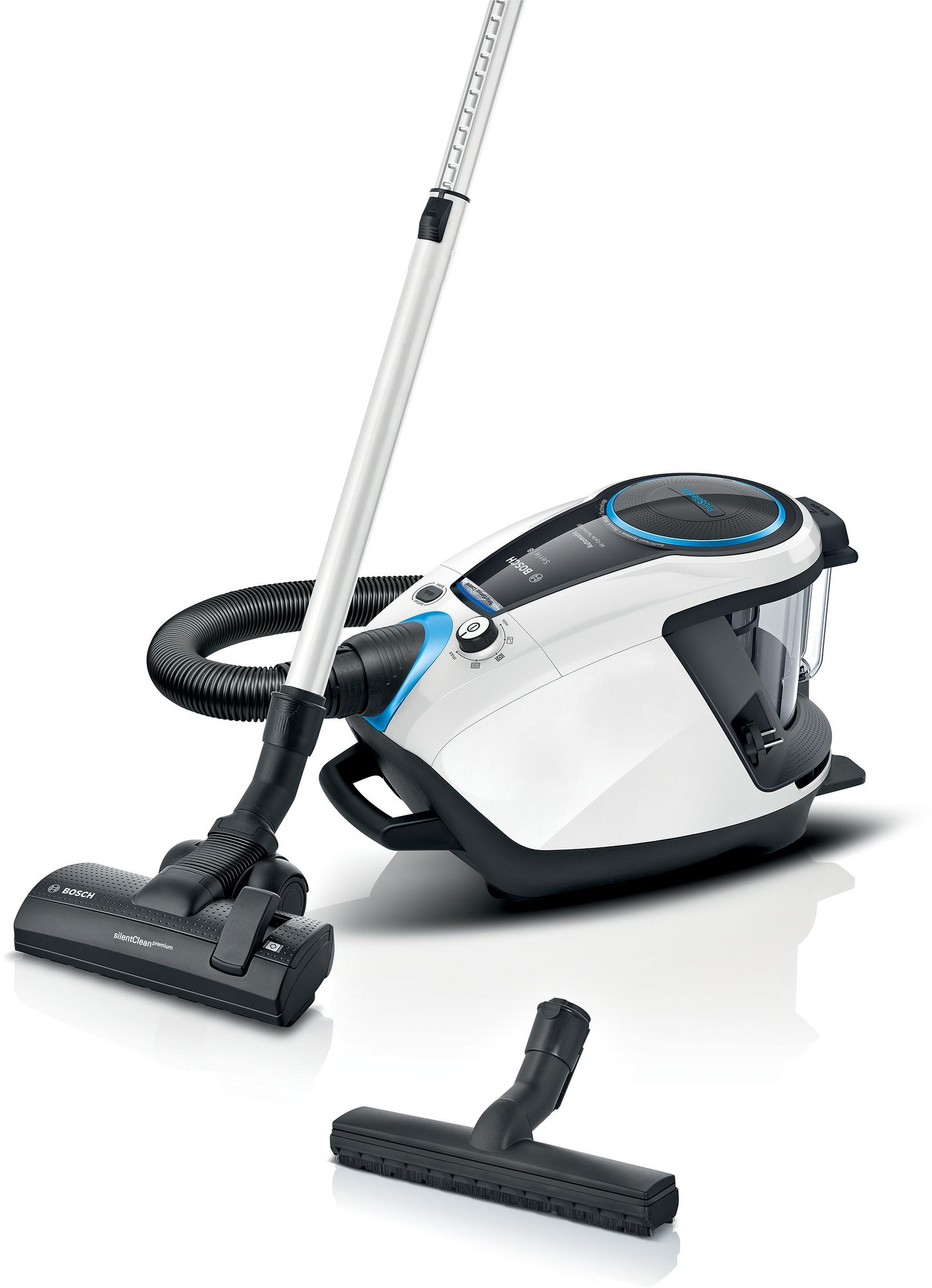 Bosch Dammsugare utan påse Pro Silence Vit BGS7SIL1 Serie 8