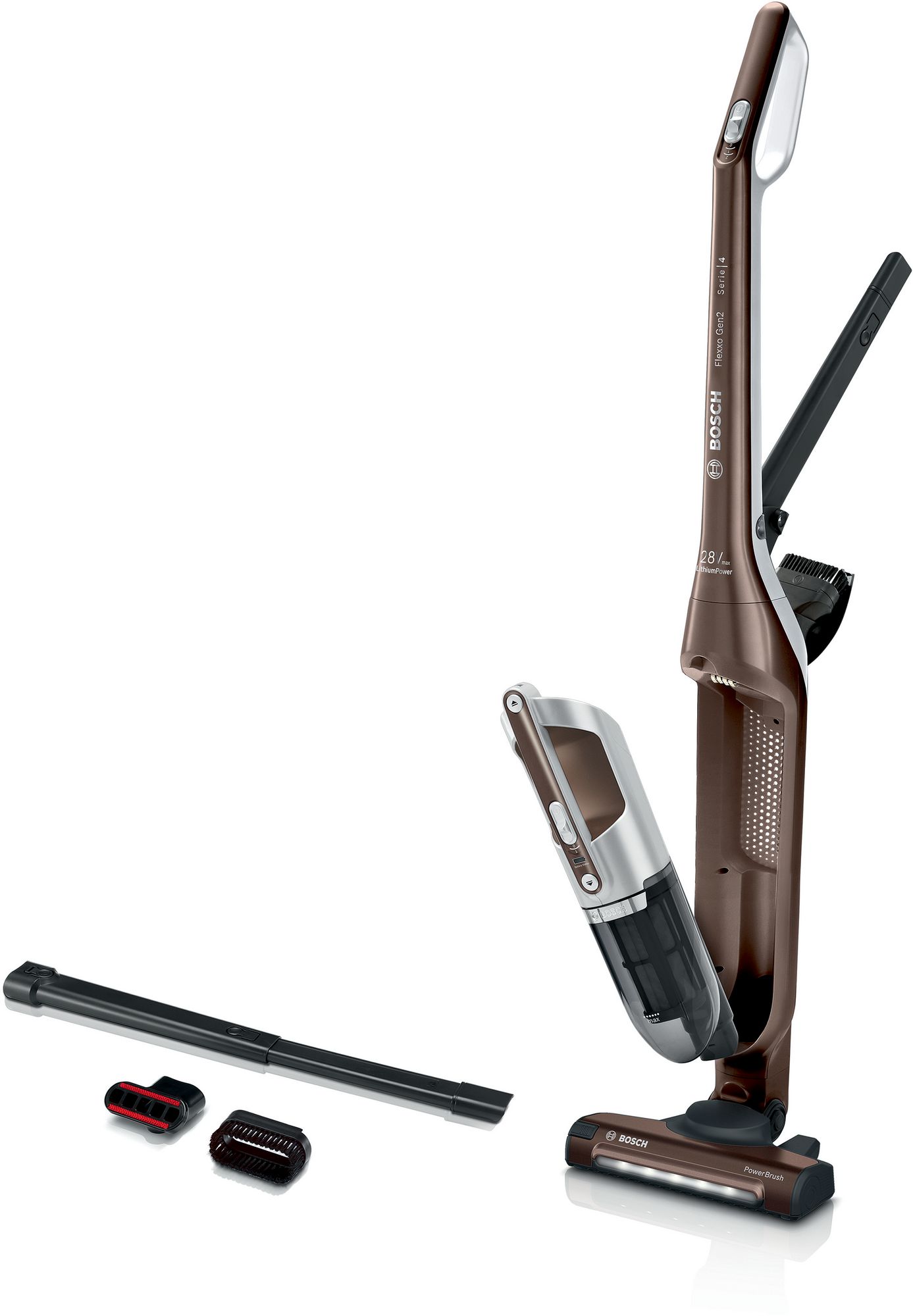 Bosch Sladdlös dammsugare Flexxo Gen2 28Vmax Brun BCH3K2852 Serie 4