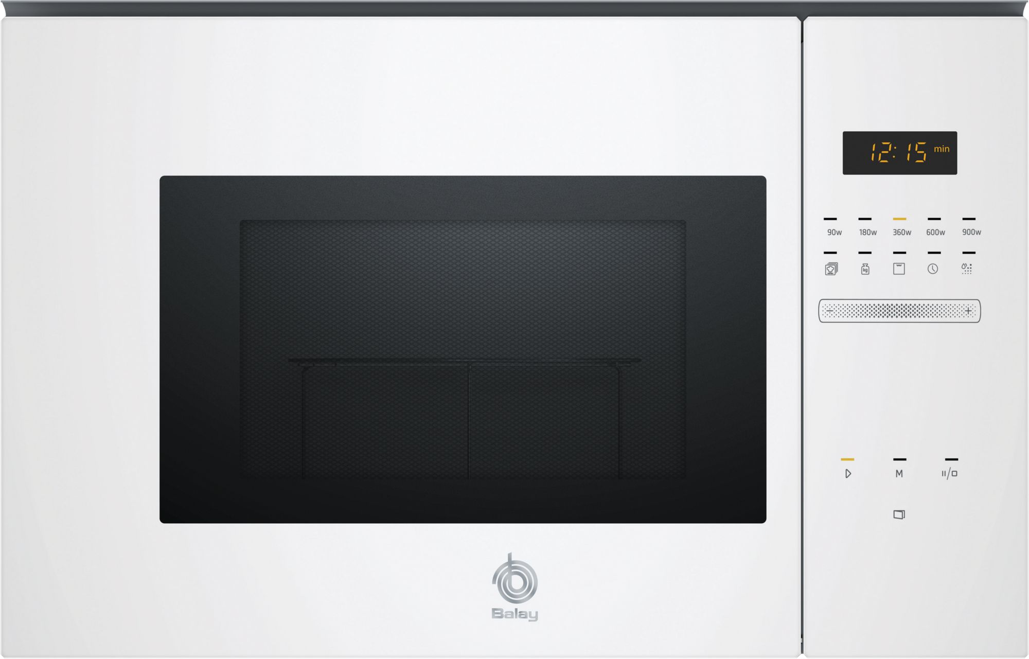 Microondas integrable con grill Cristal blanco 3CG5175B2