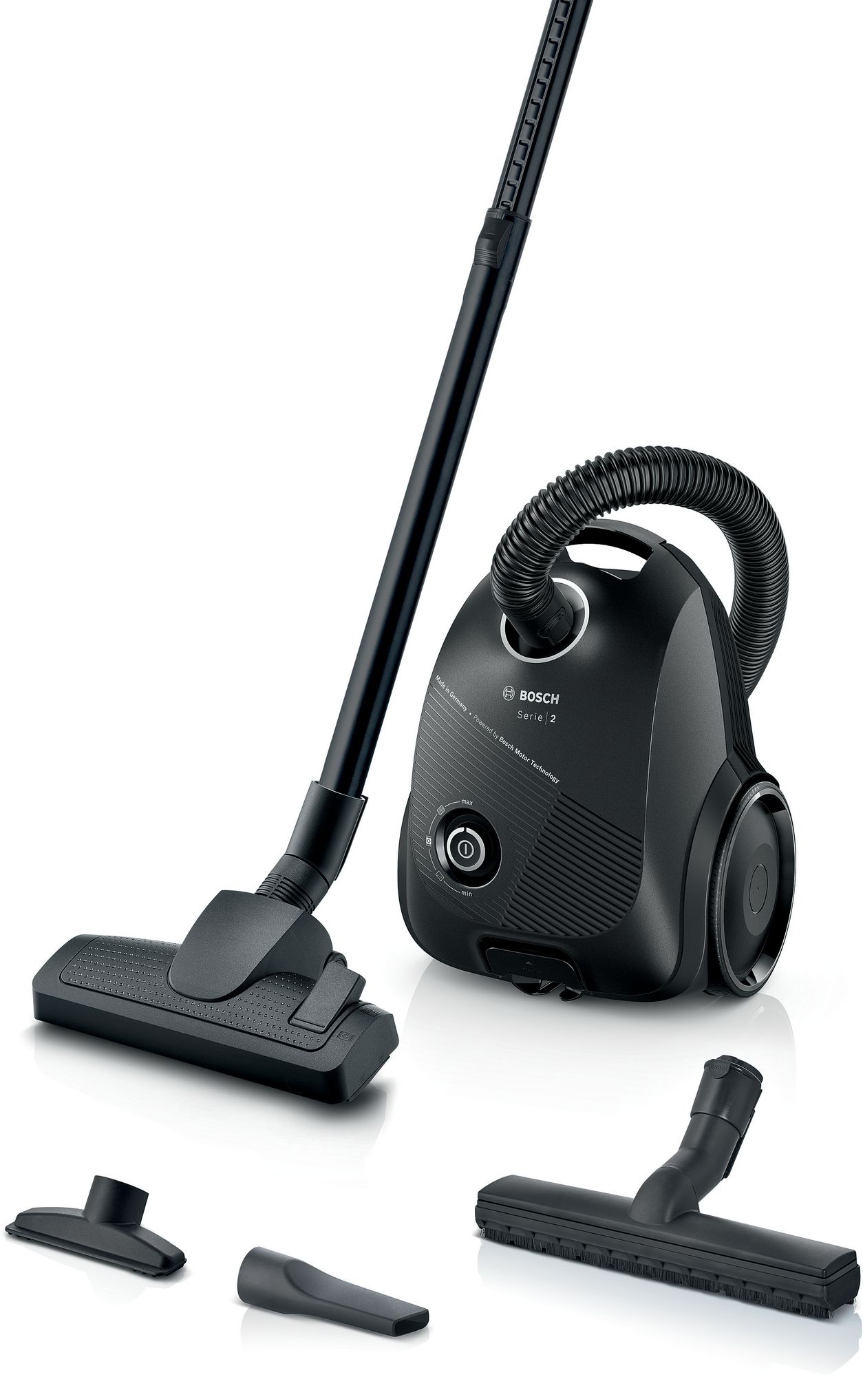 Bosch Dammsugare med påse Svart BGLS2BA3H Serie 2