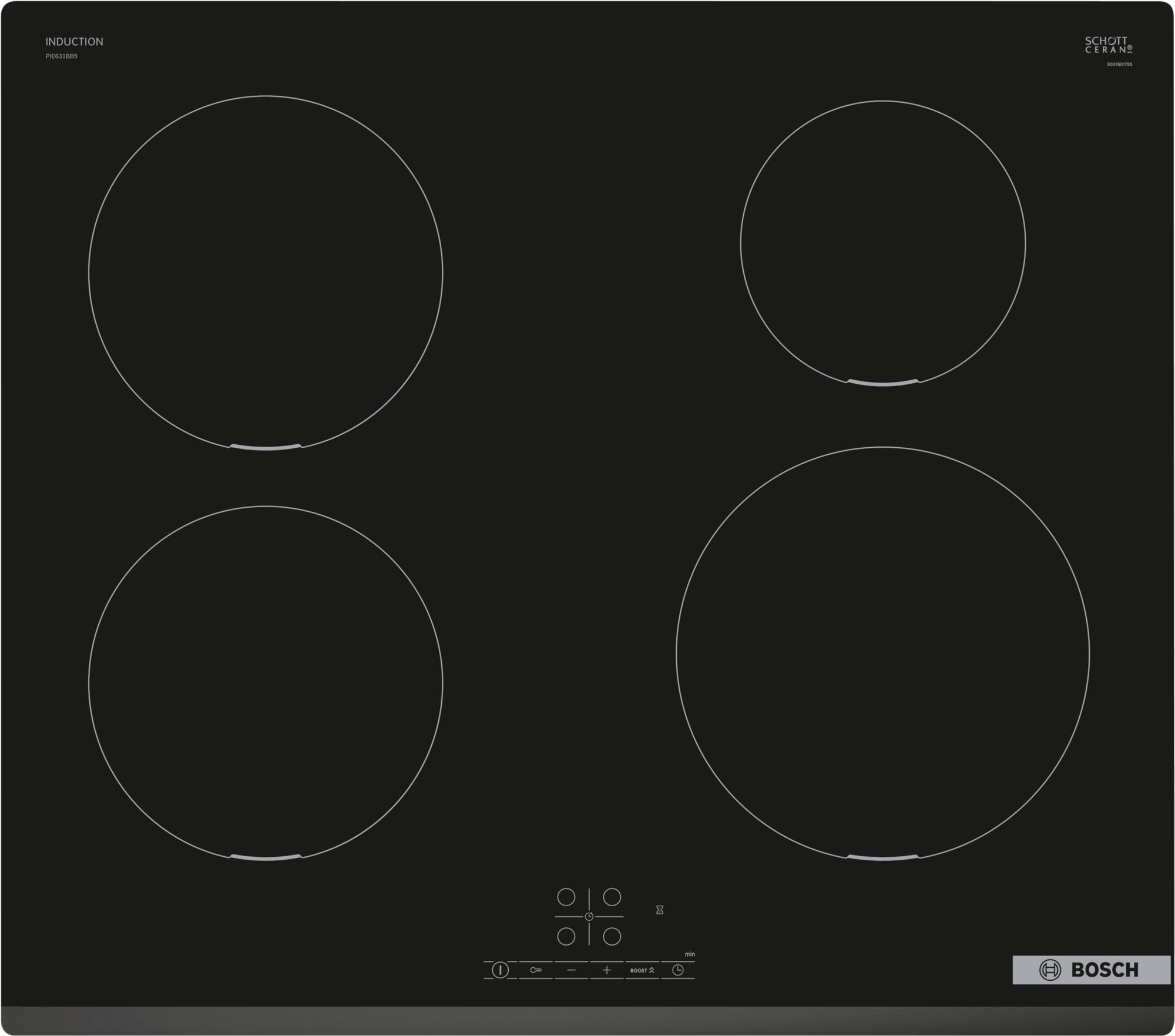 Bosch Induktionshäll 60 cm Ramlös Design PIE631BB5E Serie 4