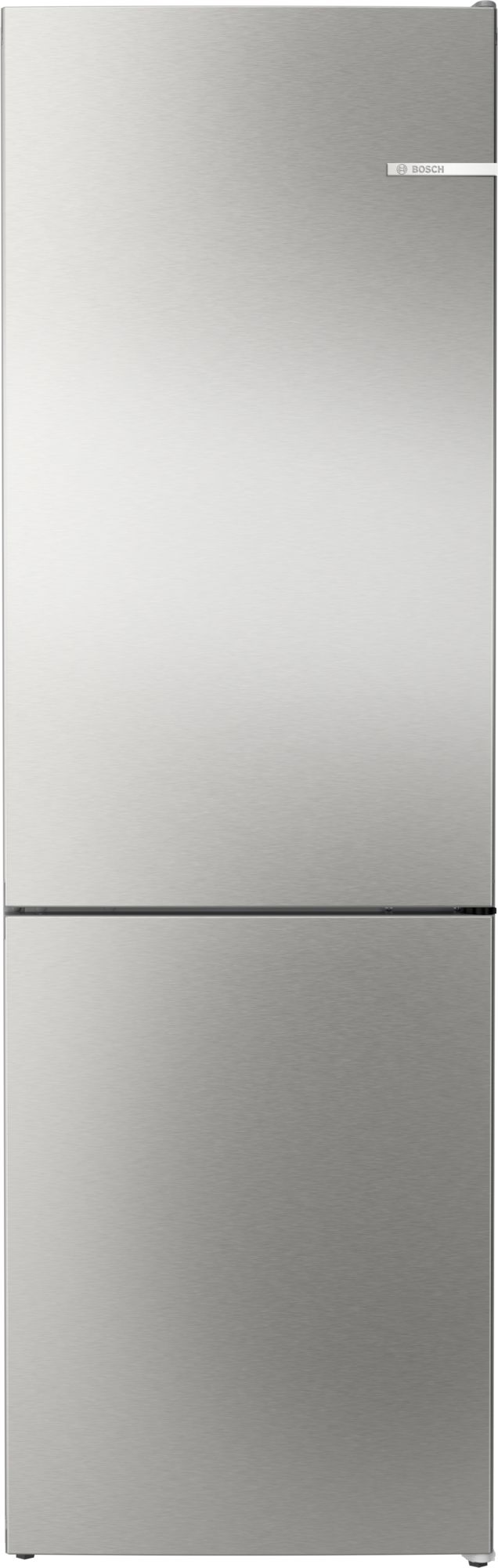 Bosch Serie 4 Frigorífico combinado de libre instalación 186 x 60 cm Acero inoxidable KGN362ICF