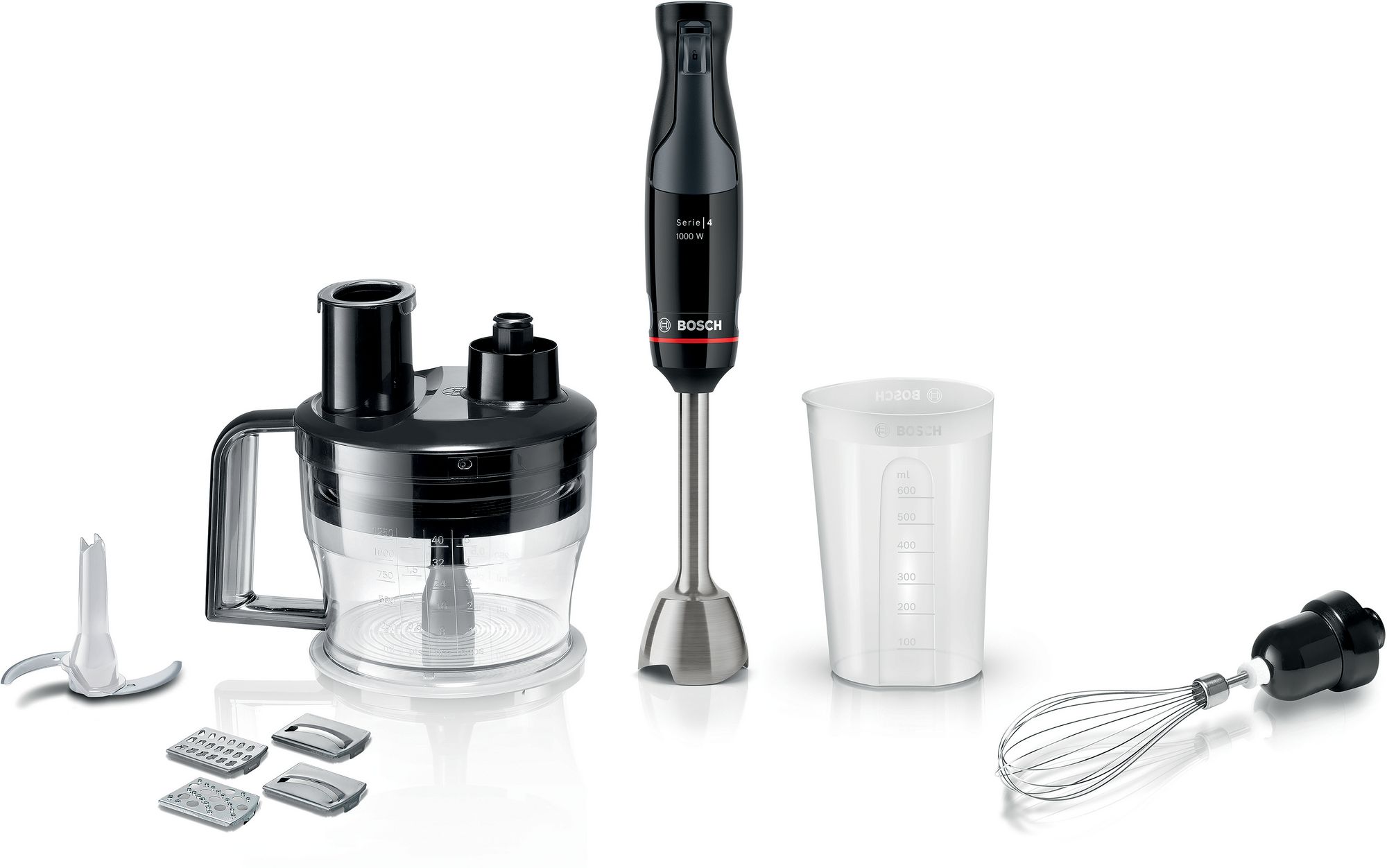 Bosch Stavmixer ErgoMaster 1000 W Svart, antracit MSM4B670 Serie 4